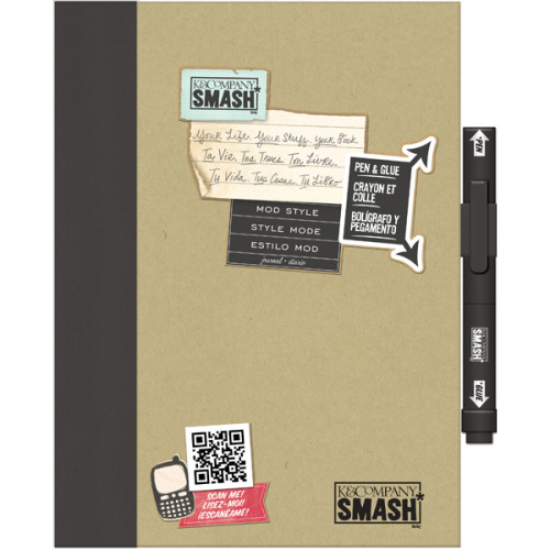 Папка K&Company Smash: Модный, цвет: черный, 26 х 20 смRSP-202S Папка K&Company Smash: Модный, цвет: черный, 26 х 20 смRSP-202SПапка Smash используется для создания памятных альбомов и записных книжек. Папка содержит тематически оформленные страницы и памятные фразы на иностранном языке. Включает в себя 40 страниц и ручку-клей Smash черного цвета (без кислоты, архивного качества).