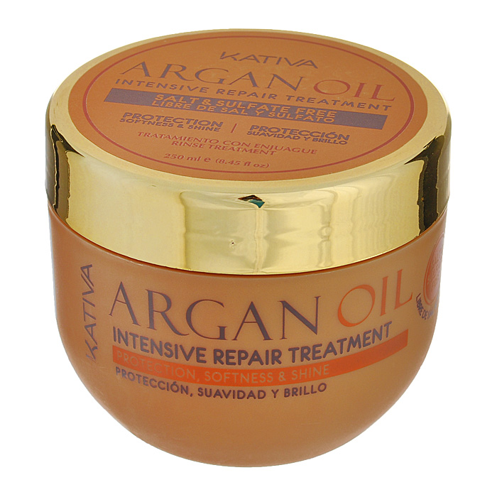 Kativa Интенсивно восстанавливающий увлажняющий уход с маслом Арганы ARGAN OIL72523WD Kativa Интенсивно восстанавливающий увлажняющий уход с маслом Арганы ARGAN OIL72523WDСредство обеспечивает интенсивное пролонгированное увлажнение и питание вашим волосам. Они великолепно защищены от негативного воздействия внешних факторов, таких как ультрафиолет, частая укладка волос или выпрямление с помощью парикмахерского утюжка.Маска возвращает волосам упругость и эластичность, делая их гладкими и ухоженными. Обеспечивает эластичность, выносливость и придает блеск волосам.Способ применения: нанести на чистые влажные волосы по всей длине. Оставить на 5-10 минут для глубокого воздействия, а затем тщательно смыть.