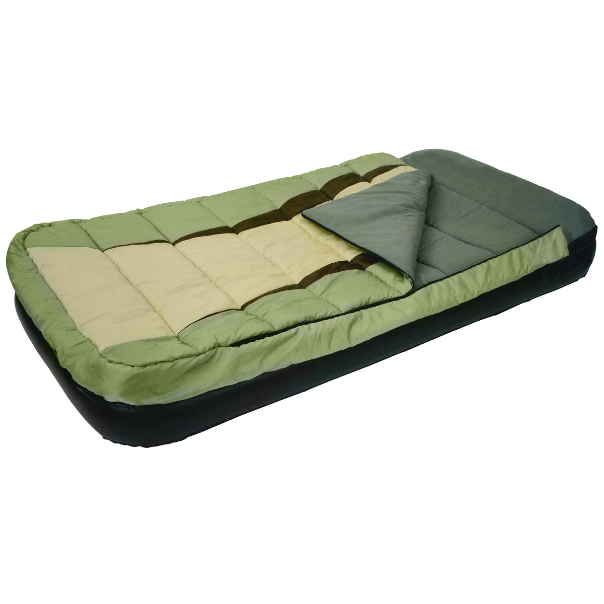 Кровать надувная Relax со спальником, 190 х 99 х 25 смM-size Кровать надувная Relax со спальником, 190 х 99 х 25 смM-sizeКровать Relax проста в использовании, очень комфортная, не занимает много места при хранении. Сдержанный дизайн и нейтральные цвета подходят к любому интерьеру и делают надувную кровать Relax отличным выбором для домашнего использования. Надувная кровать и спальный мешок могут быть использованы совместно или по отдельности.- Спальник фиксируется к кровати с помощью молнии.- Время надувания 2-3 минуты.- Самоклеящаяся заплатка прилагается.
