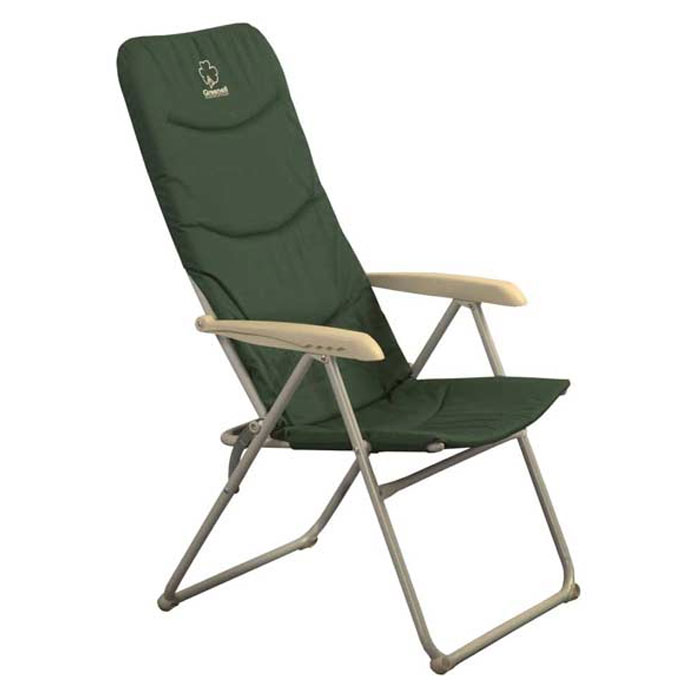 Кресло складное Greenell FC-9NFL-20401 Кресло складное Greenell FC-9NFL-20401Складное кемпинговое кресло Greenell с мягким сиденьем и удобными подлокотниками станет незаменимым предметом в походе, на природе, на рыбалке, а также на даче.Кресло имеет прочный металлический каркас и покрытие из текстиля, оно легко собирается и разбирается и не занимает много места, поэтому подходит для транспортировки и хранения дома. Также кресло имеет регулировку наклона спинки. Сиденье и спина дополнительно утеплены пенкой. Размеры спинки кресла: 80 см х 50 см. Размеры сидушки: 38 см х 50 см.