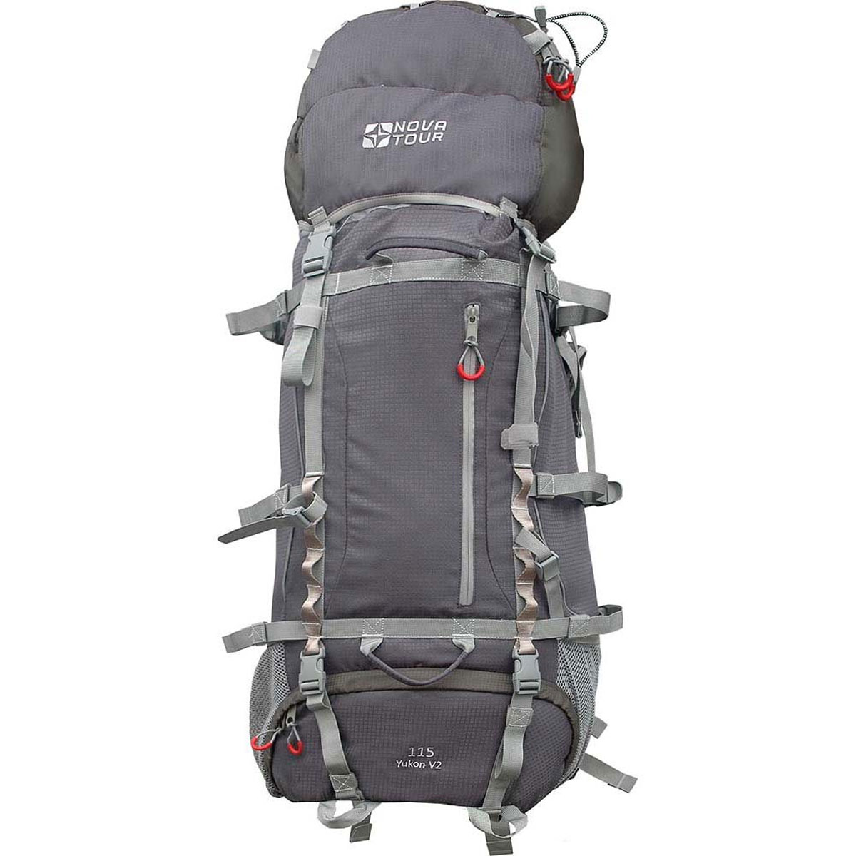 Рюкзак туристическийNova Tour Юкон 115 V2, цвет: серый, оливковый. 11213-560-0011213-560-00 Рюкзак туристическийNova Tour Юкон 115 V2, цвет: серый, оливковый. 11213-560-0011213-560-00Вам будет очень удобно двигаться по пересеченной местности с новой облегченной подвесной системой ABS2, равномерно распределяющей вес на плечи и пояс и уменьшающей нагрузку на позвоночник. Для большего удобства крепления горного инвентаря разработана новая система навески. Если вам нужно что-то достать со дна рюкзака воспользуйтесь удобным нижним входом. Вам некуда положить карту чтобы она не помялась? В рюкзаке Юкон имеется специальный карман для карты и документов на передней части рюкзака. В горах погода переменчива, может внезапно пойти дождь, но ваши вещи всегда будут оставаться сухими благодаря гермочехлу, расположенному в специальном кармане в дне рюкзака. На концах боковых стяжек имеются липучки для закрепления излишков стропы.Особенности:Прочная ткань с непромокаемой пропиткой.Особо прочная и надежная фурнитура от мирового лидера.Сетчатый материал, отводящий влагу от вашего тела. Применяется на лямках, спинках и поясе рюкзака.Светоотражающий кант - для обеспечения безопасности в темное время суток.Грудная стяжка для правильной фиксации лямок рюкзака и предотвращения их соскальзывания.Молния специальной конструкции для защиты от попадания влаги.Надежная и удобная фиксация вашего снаряжения снаружи рюкзака.Съемный чехол для защиты от влаги и грязи, размещенный в специальном кармане рюкзака.Ткань: Poly Oxford 600D Ripstop.Объем: 115 л.Подвеска: ABS 2.