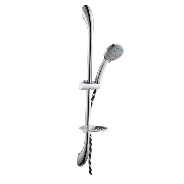 Душевой гарнитур Milardo. 1705F75M16BL505 Душевой гарнитур Milardo. 1705F75M16BL505Душевой гарнитур Milardo позволит сделать процесс принятия душа максимально комфортным и приятным. Душевой набор включает в себя душевую лейку с пятью режимами, стойку для душа, пластиковую мыльницу, держатель для лейки, гибкий душевой шланг, крепеж к стене. Все аксессуары гарнитура выполнены по современным технологиям из высококачественных материалов, которые отличаются прочностью и надежностью, а благодаря своим функциональным характеристикам удобны и просты в использовании. Основные особенности душевого гарнитура Milardo:Лейка и держатель выполнены из ABS-пластика - легкого и прочного материала, который отлично выдерживает перепады температуры и не меняет своих свойств с течением времени.Гибкий шланг выполнен из ПВХ.Уплотнительная прокладка с фильтром препятствует засорению форсунок душевой лейки мелкими частицами грязи и ржавчины.Стойка для лейки выполнена из нержавеющей стали высокого качества - прочного, износоустойчивого материала, не подверженного коррозии. Многослойное никель-хромовое покрытие обеспечивает надежную защиту поверхности и гарантирует идеальный зеркальный блеск изделия.Эргономичная ручка лейки не нагревается в процессе использования.Держатель имеет возможность регулировки угла наклона, что гарантирует комфортный процесс принятия душа.Удобное очищение лейки: известковый налет с форсунок лейки счищается одним движением пальцев.Тип струй лейки: - Spray - простой и привычный режим - мягкие дождевые струи, - Massage - сильные струи для пробуждающего, бодрящего утреннего массажа, - Spray&Massage - сочетание мягких дождевых струй с сильными струями для бодрящего массажа тела,- Mist - распыляющиеся струи - побалуйте себя настоящим туманом в вашей ванной комнате, - Rain&Mist - сочетание настоящего тумана с тонкими дождевыми струями создадут неповторимые ощущения.Комплектация: - Лейка для душа - 1 шт, - Держатель лейки - 1 шт, - Стойка для лейки - 1 шт, - Мыльница - 1 шт, - Гибкий шланг для душа - 1 шт, - Крепеж - 1 комплект, - Инструкция на русском языке. Технические характеристики: Шланг для душа выполнен из ПВХ.Лейка для душа изготовлена из ABS-пластика с никель-хромовым покрытием. 5 режимов струи. Держатель лейки изготовлен из ABS-пластика с никель-хромовым покрытием.Минимальное давление: 0,05 МПа.Рекомендованное давление: 0,3 МПа.Максимальное давление: 1,0 МПа.Максимальная температура воды: 75°С.Размер лейки: 26 см х 4,4 см х 10 см.Длина мыльницы: 14,6 см.Длина стойки: 75 см.Длина шланга: 1,5 м.