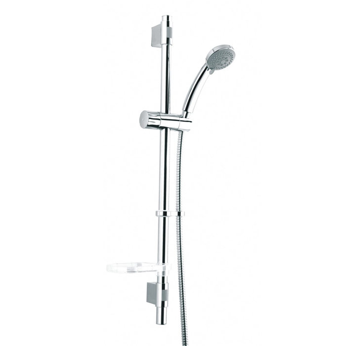 Душевой гарнитур Iddis. TSH150120021 Душевой гарнитур Iddis. TSH150120021Душевой гарнитур с верхней лейкой Iddis позволит сделать процесс принятия душа максимально комфортным и приятным. Душевой набор включает в себя штангу для душа, мыльницу, держатель для лейки, гибкий шланг для душа, душевую лейку, крепеж. Все аксессуары гарнитура выполнены по современным технологиям из высококачественных материалов, которые отличаются прочностью и надежностью, а благодаря своим функциональным характеристикам удобны и просты в использовании. Основные особенности душевого гарнитура Iddis:Штанга и шланг для душа выполнены из нержавеющей стали высокого качества. Данный материал является прочным, износоустойчивым, не подвержен образованию вмятин. Лейка и декоративные крепления душевого гарнитура выполнены из ABS-пластика, который является легким, но прочным материалом, не меняет своих свойств в течение долгого времени, сохраняя идеальный внешний вид. Данный материал отлично выдерживает высокую температуру.Никель-хромовое покрытие обеспечивает надежную защиту поверхности и гарантирует идеальный зеркальный блеск изделия.Опция регулирования высоты держателя душевой лейки позволяет каждому члену семьи независимо от роста комфортно принимать душ.Держатель лейки имеет возможность регулирования угла наклона, что гарантирует комфортный процесс принятия душа. Специальный стопор держателя лейки обеспечивает надежную фиксацию лейки на стойке и позволяет предотвратить повреждение поверхности стойки.Система Easy Clean облегчает уход за лейкой: известковый налет с форсунок лейки счищается одним движением пальцев.Система Twist-Free предотвращает перекручивание душевого шланга, что позволяет комфортно принимать душ, а также продлевает срок службы изделия.Для соединения звеньев спирали в шлангах из нержавеющей стали используется система Double Lock, что повышает прочность и надежность изделия. Шланг укомплектован прокладкой с фильтром 100 мкм, который очищает воду от крупных частиц, предотвращая засорение форсунок лейки и продлевая срок службы изделия. Тип струй ручной лейки: - Rain - тонкие дождевые струи, - Mist - распыляющиеся струи - побалуйте себя настоящим туманом в вашей ванной комнате, - Rain&Mist - сочетание настоящего тумана с тонкими дождевыми струями создадут неповторимые ощущения.Комплектация: - Штанга для душа - 1 шт, - Держатель штанги - 2 шт, - Мыльница - 1 шт, - Держатель лейки - 1 шт, - Гибкий шланг для душа - 1 шт. - Лейка для душа - 1 шт, - Резиновая шайба с фильтром - 2 шт, - Резиновая прокладка - 1 шт, - Крепеж - 2 шт, - Инструкция на русском языке.Технические характеристики: Шланг для душа выполнен из нержавеющей стали, имеет системы Twist-Free и Double Lock.Лейка для душа изготовлена из ABS-пластика с никель-хромовым покрытием (3 режима струи).Верхняя душевая насадка изготовлена из ABS-пластика с никель-хромовым покрытием.Штанга душевой стойки и держатель выполнены из латуни с никель-хромовым покрытием.Декоративные заглушки и держатель лейки выполнены из ABS-пластика.Максимальная температура воды: 75°С.Рекомендованное давление: 0,3 МПа.Максимальное давление: 1 МПа.Длина шланга: 1,5 м.Размер лейки для душа: 21,2 см х 4,3 см х 8 см.Длина штанги: 65,6 см.Размер мыльницы: 14,5 см х 8,5 см.
