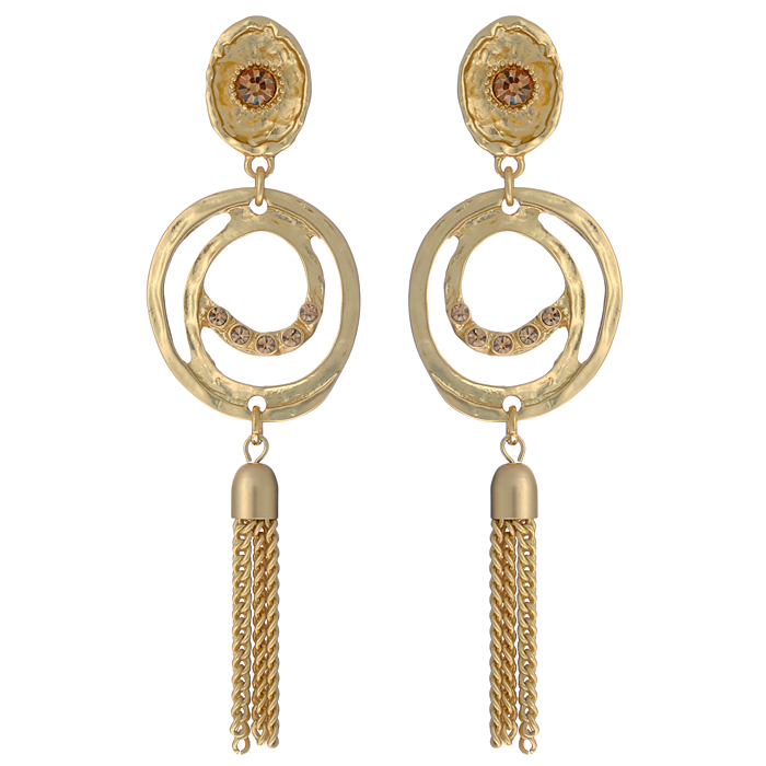 Серьги Fashion Jewelry, цвет: золотистый. AL73218Каффы Серьги Fashion Jewelry, цвет: золотистый. AL73218КаффыОригинальные серьги Fashion Jewelry, выполненные из металла золотистого цвета с подвеской, украшены стразами из стекла. Такие серьги помогут создать вам свой неповторимый стиль. Серьги-подвески застегиваются на пластиковую застежку-гвоздик. Серьги Fashion Jewelry позволят вам с легкостью воплотить самую смелую фантазию и создать собственный, неповторимый образ.