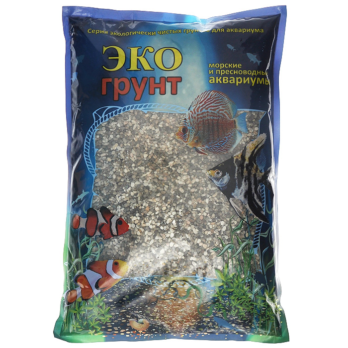 Галька реликтовая ЭКО грунт, для аквариумов, 2-5 мм, 3,5 кг0120710 Галька реликтовая ЭКО грунт, для аквариумов, 2-5 мм, 3,5 кг0120710ЭКО грунт (произведено в России) - это широкий ассортимент природного натурального и цветного грунта. Каждая упаковка содержит тщательно промытый, просеянный и откалиброванный грунт. Экологически чистая краска, которая покрывает цветные грунты, безопасна для всех обитателей аквариумов и террариумов. Главными качествами этой краски являются ее яркость, устойчивость и безопасность для живых организмов. Разнообразие грунтов позволит Вам комбинировать фракции различных цветов и размеров, создавая при этом неповторимые декоративные композиции для украшения террариумов и аквариумов. Изготовлен из экологически чистого сырья, откалиброван, промыт и подвергнут термической обработке. Область применения - морские и пресноводные аквариумы, палюдариумы, террариумы. На каждой упаковке, помимо веса, указан калибр фракций.