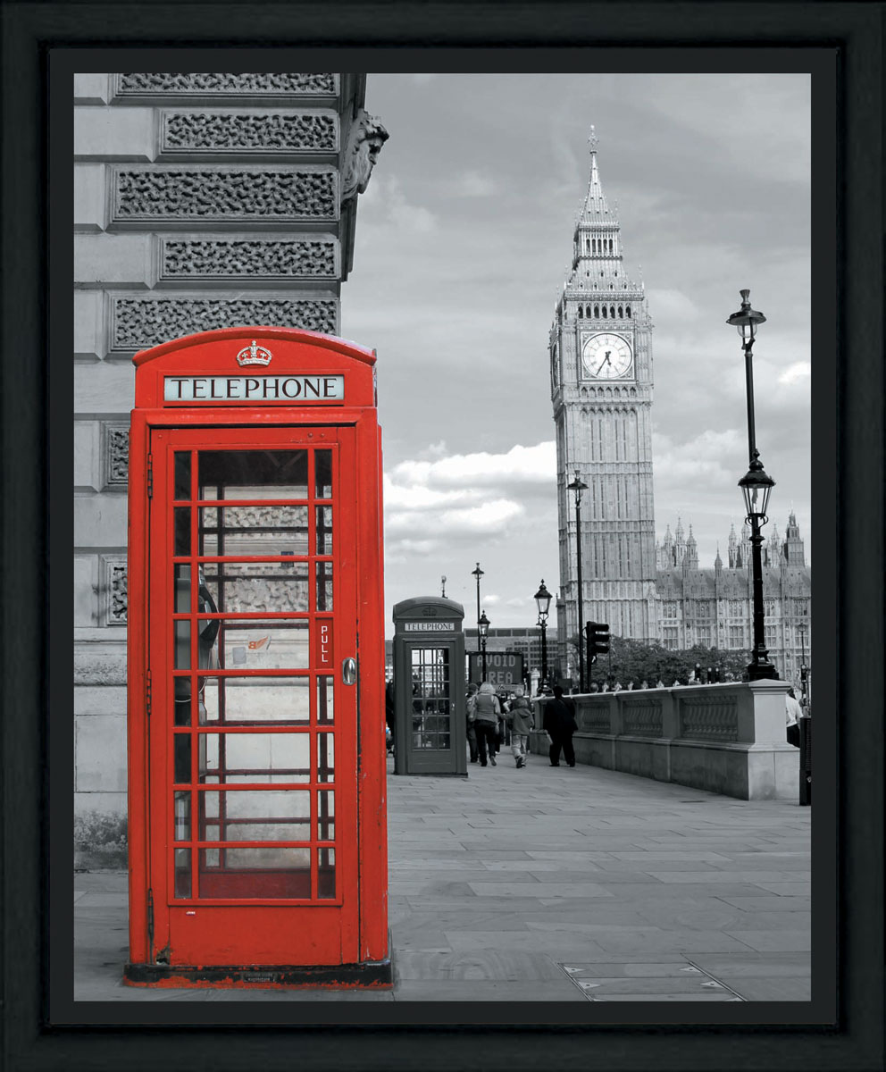 Постер в раме Postermarket Красная будка, 40 х 50 смPM-4001 Постер в раме Postermarket Красная будка, 40 х 50 смPM-4001Картина для интерьера (постер) - современное и актуальное направление в дизайне любых помещений.Постер с изображением красной телефонной будки на черно-белом фоне оформлен в раму черного цвета, выполненную из пластика. Картина защищена прозрачным пластиком. С задней стороны имеется петелька для подвешивания к стене.Картина может использоваться для оформления любых интерьеров: - дом, квартира (гостиная, спальня, кухня, прихожая, детская); - офис (комната переговоров, холл, кабинет); - бар, кафе, ресторан или гостиница. Картины, предоставляемые компанией Постермаркет:- собраны вручную из лучших импортных комплектующих; - надежно упакованы в пленку с противоударными уголками.
