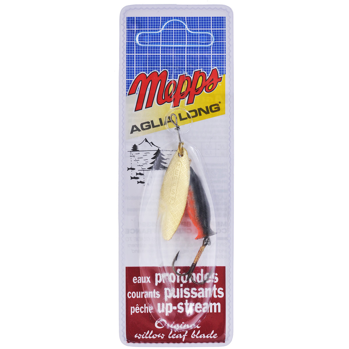 Блесна Mepps Aglia Long Heavy OR-NR/OGE, вращающаяся, №1+, 12 г4271825 Блесна Mepps Aglia Long Heavy OR-NR/OGE, вращающаяся, №1+, 12 г4271825Вращающаяся блесна Mepps Aglia Long Heavy OR-NR/OGE, благодаря своему «ивовому» лепестку и более тяжелому весу хорошо держит медленное и стабильное вращение на самых сильных течениях. Она рекомендуется для плотных потоков, быстрой и глубокой воды и для ловли против течения. Также блесна хороша и для использования в озерах при охоте на донных хищников, которые не реагируют на быстроходные приманки.Груз-сердечник «Aglia Long Heavy AG-AG/RGE» состоит из пулевидного тела и хвостового раструба. Именно хвост-стабилизатор обеспечивает устойчивое горизонтальное движение приманки. И не только при большой скорости проводки, но и при средней, что само по себе уже большая редкость для утяжеленных «вращалок».