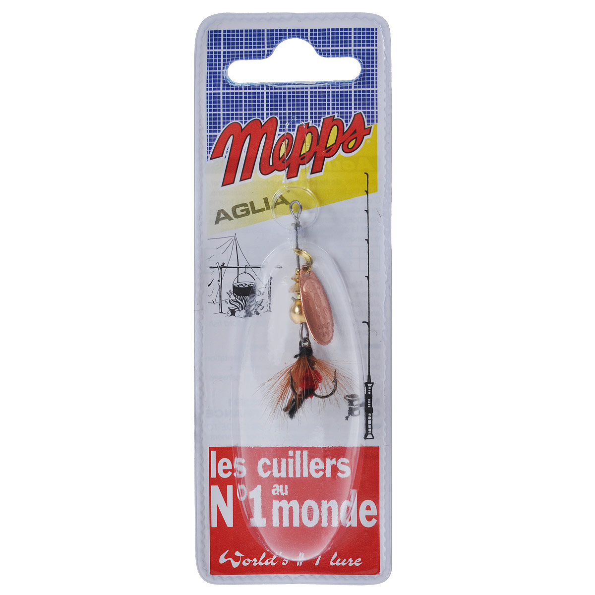Блесна Mepps Aglia CU Mouch. Rouge, вращающаяся, №067744 Блесна Mepps Aglia CU Mouch. Rouge, вращающаяся, №067744Вращающаяся блесна Mepps Aglia CU Mouch. Rouge оснащена мушкой из натурального беличьего хвоста, это очень эффективные приманки для ловли жереха, голавля, язя, окуня и других видов рыб, особенно в периоды массового вылета насекомых.Aglia Mouche - некрупная блесна, которая особенно подходит для летней ловли рыбы (особенно осторожной) на мелководье.