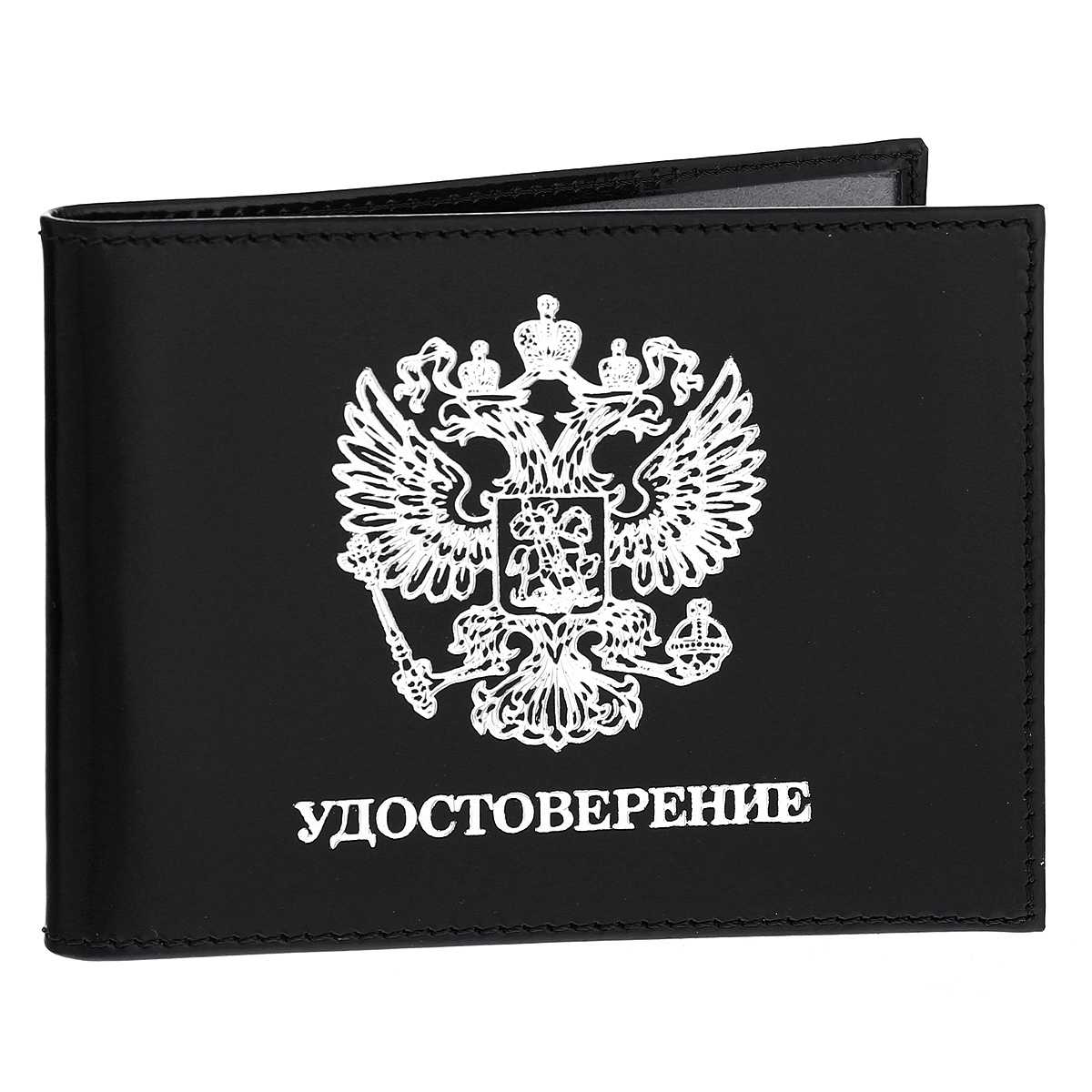 Обложка для удостоверения Befler Classic, цвет: черный. F.11.-1BM8434-58AE Обложка для удостоверения Befler Classic, цвет: черный. F.11.-1BM8434-58AEСтильная обложка для удостоверения Befler Classic не только поможет сохранить внешний вид ваших документов и защитит их от повреждений, но и станет стильным аксессуаром, идеально подходящим вашему образу. Обложка выполнена из натуральной кожи и оформлена фольгированием в виде герба и надписи Удостоверение. Внутри - два кармана из прозрачного пластика.