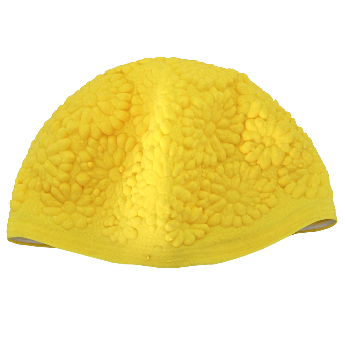 Шапочка для плавания MadWave Hawaii Chrysanthemum, женская, цвет: желтыйM0552 08 0 01W Шапочка для плавания MadWave Hawaii Chrysanthemum, женская, цвет: желтыйM0552 08 0 01WЛатексная шапочка для плавания MadWave Hawaii Chrysanthemum декорирована цветочным рельефом. Имеет превосходную эластичность и высокий уровень комфорта. Высококачественный материал обеспечивает долгий срок службы. Пузырьковая поверхность уменьшает площадь соприкосновения с волосами.Обхват головы: 53 см.