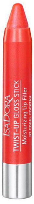 Isa Dora Блеск-карандаш для губ Twist-up Gloss Stick, тон №07 Coral Cocktail, 2,7 г28032022 Isa Dora Блеск-карандаш для губ Twist-up Gloss Stick, тон №07 Coral Cocktail, 2,7 г28032022Блеск-карандаш для губ Isa Dora Twist-up Gloss Stick с глянцевым эффектом. Блеск заключен в удобную форму карандаша. Мягкая кремовая текстура с увлажняющими свойствами тает на губах и помогает зафиксировать влагу, дарит ощущение комфорта. Коллаген и гиалуроновая кислота оказывают уплотняющее и укрепляющее воздействие - губы выглядят более полными и гладкими. Нет необходимости затачивать карандаш благодаря специальному механизму выдвижного стержня. Товар сертифицирован.