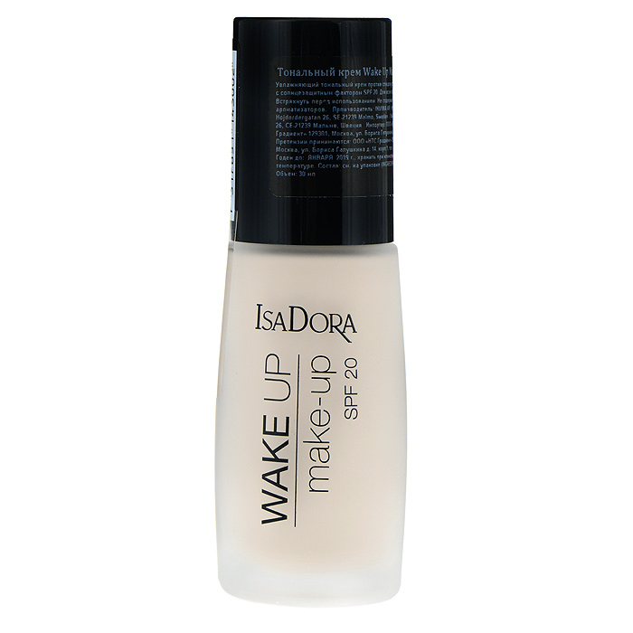 Isa Dora Тональный крем Wake Up Make-up, Spf 20, тон №00, 30 мл81435505 Isa Dora Тональный крем Wake Up Make-up, Spf 20, тон №00, 30 мл81435505Тональный крем Isa Dora Wake Up Make-up отбеливает кожу, уменьшает признаки усталости, небольшие дефекты и тонкие морщинки. Кожа выглядит безупречно. Крем наносится тая на коже и в итоге получается безупречная, шелковистая кожа. Активные ингредиенты как гиалуроновая кислота, олигопептиды и пантенол дают длительное увлажнение, Spf 20 защищает кожу от солнечных лучей, подходит для всех типов кожи.Товар сертифицирован.