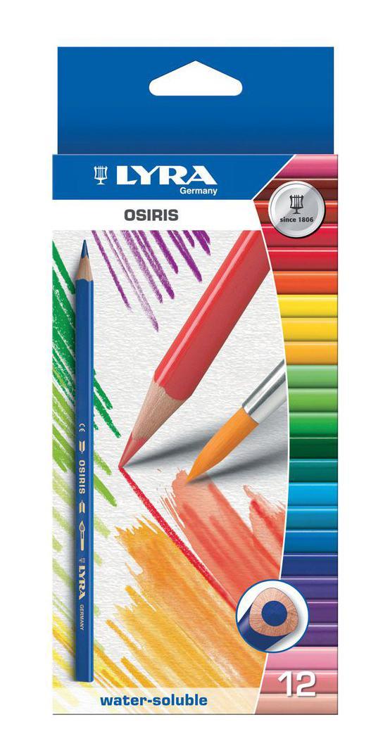 Цветные карандаши Lyra Osiris Aquarell, акварельные, 12 цветов72523WD Цветные карандаши Lyra Osiris Aquarell, акварельные, 12 цветов72523WDЦветные карандаши Lyra Osiris Aquarell непременно, понравятся вашему юному художнику. Набор включает в себя 12 ярких насыщенных цветных акварельных карандаша треугольной формы для удобного захвата. Идеально подходят для школы. Карандаши изготовлены из дерева, экологически чистые. Имеют прочный неломающийся грифель, не требующий сильного нажатия и легко затачиваются. Порадуйте своего ребенка таким восхитительным подарком! В комплекте: 12 карандашей.
