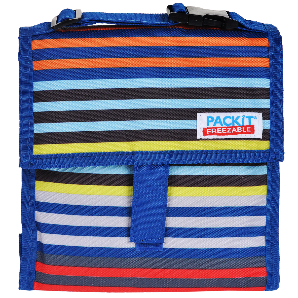 Сумка для закусок PACKIT Mini Cooler, изотермическая, рисунок: в полоску. PKT-MC-CAL787502 Сумка для закусок PACKIT Mini Cooler, изотермическая, рисунок: в полоску. PKT-MC-CAL787502Сумка для закусок PACKIT Mini Cooler выполнена их 100% полиэстера (PVC- & BPA free). Сумка обладает изотермическими свойствами. Внутрь вшит специальный охлаждающий гель, который способен сохранить холод до 10 часов (в зависимости от внешней температуры). Поэтому в такой сумке можно хранить перекусы, бутерброды, еду для обеда или завтрака, а также напитки; даже в жаркую погоду продукты останутся свежими. Внутри не содержится перегородок, продукты охлаждаются со всех сторон. Изделие водонепроницаемое, предотвращает попадание конденсата внутрь. Сумка закрывается на молнию и дополнительно клапаном на липучку, имеется короткая ручка. Сумка маленькая и компактная, поэтому не занимает много места при хранении. Чтобы сумка сохраняла изотермический эффект, необходимо положить ее в холодильник на 12 часов. Только для ручной стирки. Не стирать в посудомоечной и стиральной машине.Размер (в разложенном виде): 19,5 см х 10 см х 19,5 см.Размер (в сложенном виде): 19,5 см х 19,5 см х 5 см.Возврат товара возможен только через сервисный центр.Гарантийный центр: м. ВДНХ, Ботанический сад129223, г. Москва, Проспект Мира, 119, ВВЦ, строение 323 +7 495 974 3494 service@omegatool.ruВремя работы сервисного центра:Пн-чт: 10.00-18.00 Пт: 10.00- 17.00 Сб, Вс: выходные дни