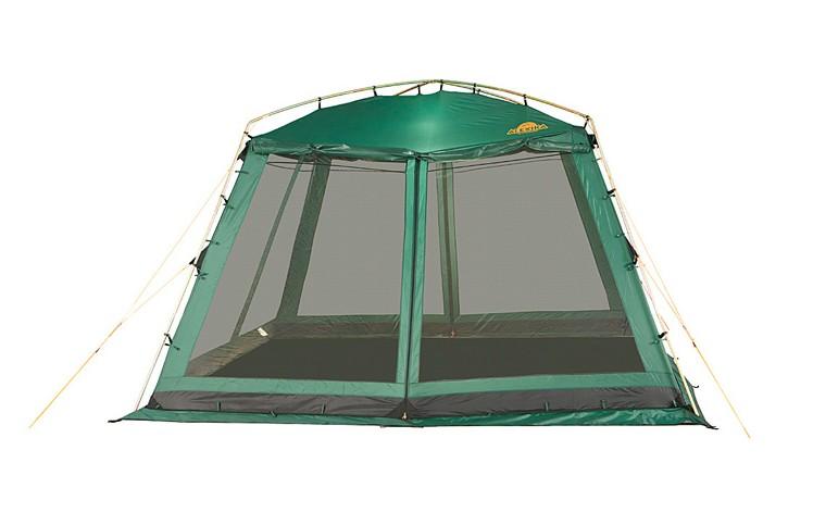 Палатка Alexika China House Green67742 Палатка Alexika China House Green67742Alexika CHINA HOUSE представляет собой большую модифицированную палатку на каркасной основе, без дна. Если вам в походе необходимо где-то разместить столовую или кухню, данная модель - идеальный вариант. Размер палатки 3,5 м x 3,5 м, высота - 1,95 м, что позволяет стоять взрослому человеку в полный рост не сгибаясь. Палатка оснащена по периметру противомоскитной сеткой, благодаря чему вы будете надежно укрыты от надоедливых насекомых. В летнюю пору CHINA HOUSE палатка отлично вентилируется. Швы хорошо загерметизированы термоусадочной лентой, что обеспечивает защиту от влаги. Поэтому даже в случае дождя ваша кухня совершенно не пострадает. Материал, из которого изготовлена палатка, пропитан специальным составом, предотвращающим распространение огня. Палатка прочно крепиться к металлическим стойкам, расположенным по периметру и имеет два входа. Для пологов дверей предусмотрены дополнительные стойки из стали. Для установки или разборки палатки CHINA HOUSE вам понадобится минимум времени. Конструкция каркаса не предусматривает изгибаемых элементов, которые со временем имеют свойство разрушаться. А это значит, ваше приобретение будет радовать вас долгие годы. Вес: 15,6 кг. Количество мест. Сезонность: весна-осень. Размер: 350 x 350 x 195 см. Размер в чехле: 92 x 22 см. Материал тента: Polyester 190T PU 4000 mm. Материал дна: Polyethylene 4000 mm. Внутренняя палатка: нет. Материал дуг: Steel 16мм. Ветроустойчивость: низкая. Количество входов: 2. Цвет: зеленый. Область применения: кемпинг.Технологии:Пропитка, задерживающая распространение огня. Швы герметизированы термоусадочной лентой. Узлы палатки, испытывающие высокие нагрузки, усилены более прочной тканью. Ветрозащитный полог (юбка) по периметру палатки прошит прочной стропой. Молнии на внешнем тенте фиксируются алюминиевым крючком. Дополнительные стальные стойки для пологов дверей. Два входа в палатку. Цвет: зеленый. Материал: Polyester 190T PU, polyethilene.