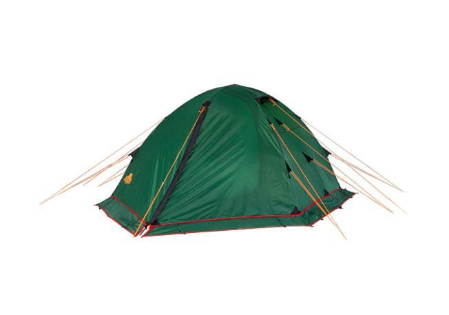 Палатка Alexika Rondo 2 Plus Green1301210 Палатка Alexika Rondo 2 Plus Green1301210Трекинговая палатка RONDO 2 Plus - удобная классическая модель стандартной формы, которую вы сможете установить за максимально короткий промежуток времени. Данная палатка устойчива и надежна, ее конструкция поддерживается при помощи легких, но достаточно прочных алюминиевых дуг, предотвращающих возможное провисание тента. Отличается от Rondo 2 наличием юбки по периметру, которая предохраняет внутреннее пространство в условиях непогоды и сильного ветра. Непромокаемое внешнее покрытие палатки производится из тентованного полотна Polyester, а дно выполняется из очень плотной прорезиненной ткани. Палатка RONDO 2 Plus предназначена для комфортного отдыха двух туристов, хотя в ее внутреннем пространстве при необходимости без труда могут поместиться и три человека. Главное преимущество палатки RONDO 2 Plus - наличие двух вместительных тамбуров, где туристы могут оставить свои рюкзаки. Данная модель также характеризуется двумя раздельными входами, чтобы туристы, покидающие палатку среди ночи, не потревожили сон друг друга. Еще одна особенность модели RONDO 2 Plus - наличие удобной внутренней палатки из полупрозрачного желтого полотна, которая удобно и надежно закрывается на змейку-молнию. Откидывающийся полог из тента зеленого цвета после закрытия позволяет сделать внутреннее пространство спальной палатки герметичным, защищая спящих туристов во время ночных понижений температур. Вес: 4,1 кг. Количество мест: 2. Сезонность: весна-осень. Размер: 340 x 210 x 100 см. Размер в чехле: 16 x 52 см. Материал тента: Polyester 190T PU 4000 mm. Материал дна: Polyester 150D Oxford PU 6000 mm. Внутренняя палатка: есть. Материал дуг: Alu 8.5 Alu 9.5. Ветроустойчивость: средняя. Количество входов: 2. Цвет: зеленый. Область применения: трекинг.Технологии:Юбка по периметру. Пропитка, задерживающая распространение огня. Швы герметизированы термоусадочной лентой. Узлы палатки, испытывающие высокие нагрузки, усилены более прочной тканью. Край тента обшит прочной стропой. Молнии на внешнем тенте фиксируются алюминиевым крючком. Внутренняя палатка оснащена противомоскитной сеткой, шестью карманами, кольцом для фонаря и полочкой для мелких предметов. Эффективная система вентиляции состоит из двух вентиляционных окон с ветровым клапаном, расположенных в верхней точке купола. Стропа между внешним и внутренним тентом. Два тамбура для вещей. Два входа в палатку. Цвет: зеленый. Материал: Polyester 190T PU, polester 150D Oxford PU.