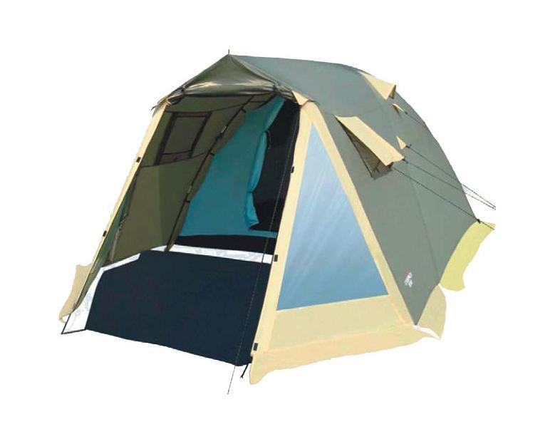 Палатка Campack Tent Camp Voyager 4 Green37629 Палатка Campack Tent Camp Voyager 4 Green37629Кемпинговая палатка Camp Voyager – это лучший выбор для выезда на природубольшой компанией. Размеры палатки позволяют спокойно передвигаться внутрив полный рост. Несмотря на большие размеры палатки, вы легко установите еепрактически в любой местности. В палатке имеется два противоположных входа,что обеспечивает отличную вентиляцию. Этому способствуют и дополнительныеокна на боковых поверхностях тента, которые также защищены москитнойсеткой и внешними шторами. На главном входе расположены два прозрачныхокна, пропускающих свет.High Quality каркас изготовлен из фибергласса и стальных конструкций, которыене содержат изгибаемых элементов. За счет этого палатка приобрела еще большуюнадежность. и устойчивость.Проклеенные швы гарантируют герметичность и надежность в любой ситуации. Характеристики: Размер палатки в разложенном виде (ДхШхВ): 420 см х 250 см х 165 см. Наружный тент:190T P. Taffeta. Внутренняя палатка: 170T P. Taffeta + MESH. Дно: Tarpauling. Каркас:дуги из фибергласа диаметром 9,5 мм. Вес:4900 г. Размер в сложенном виде: 75 см х 25 см х 25 см.