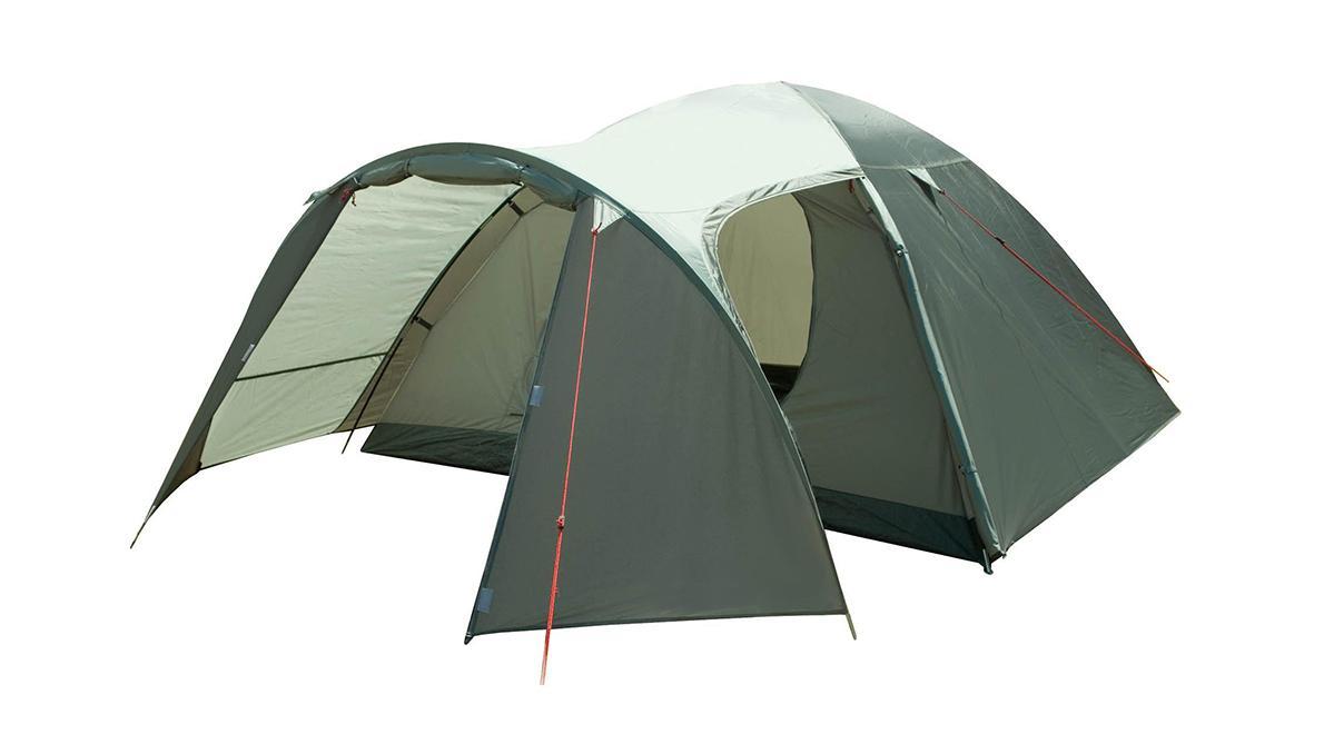 Палатка трехместная TREK PLANET Boston Air 3, цвет: оливковыйGESS-701 Палатка трехместная TREK PLANET Boston Air 3, цвет: оливковыйGESS-701Трехместная палатка Trek Planet Boston Air 3 с отличной вентиляцией, большим тамбуром и двумя входами во внутреннюю палатку отлично подходит для длительного путешествия.Особенности модели:Простая и быстрая установка.Тент палатки из полиэстера, с пропиткой PU водостойкостью 3000 мм, надежно защищает от дождя, все швы проклеены.Просторный тамбур с двумя входами.Каркас из жестких, прочных и легких композитных дуг (Durapol).Дно палатки из прочного полиэстера Oxford водостойкостью 6000 мм.Боковая дверь тамбура закрывается молнией, спрятанной под внешним тентом, что препятствует попаданию влаги через молнию во время дождя.Внутренняя палатка из дышащего полиэстера, обеспечивает вентиляцию помещения и позволяет конденсату испаряться, не проникая внутрь палатки.Два входа во внутреннюю палатку с противоположных сторон тента.Удобная D-образная дверь с москитной сеткой в полный размер двери на каждом входе во внутреннюю палатку.Вентиляционное окно.Внутренние карманы для мелочей.Возможность подвески фонаря в палатке.Для удобства транспортировки и хранения предусмотрен современный компрессионный чехол с ручкой.Trek Planet - проверенный туристический бренд по производству товаров для туристов, охотников и рыболовов: палатки для активного отдыха, спальники, рюкзаки, туристические коврики и аксессуары. Trek Planet использует лучшие износостойкие материалы и последние технологические разработки.Размер: 200 см х (210+120) см х 120 см.Размер внутренней палатки: 200 см х 210 см х 120 см.Размер палатки (в собранном виде): 17,5 см х 58 см.