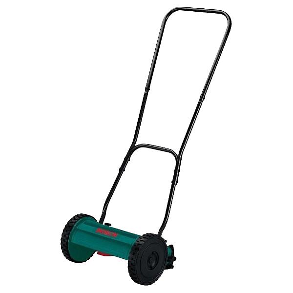 Газонокосилка Bosch AHM 30 (600886001)07736-20.000.00 Газонокосилка Bosch AHM 30 (600886001)07736-20.000.00Bosch AHM 30 – механическая газонокосилка, которая окажет вам огромную помощь при стрижке небольших приусадебных газонов. Несмотря на тот факт, что этот инструмент не имеет собственного двигателя, с помощью него вы сможете добиться аккуратного и качественного скашивания. В частности, шпиндельная режущая система с четырьмя вращающимися ножами из закаленной стали позволит ровно и быстро подстригать газон даже при наличии жесткой травы. Причем общая высота среза, ровно как и положение нижнего лезвия, может гибко регулироваться и легко настраиваться без использования вспомогательных средств, так что у вас будет возможность выбрать наиболее подходящий вариант скашивания для того или иного участка газона.Экологичность и комфорт в эксплуатацииBosch AHM 30 0600886001 станет отличным подарком для любого владельца частного дома, который ценит бережное отношение к природе и чистую экологию. Ведь данная газонокосилка приводится в движение исключительно вручную, поэтому во время работы она не выделяет никаких вредных газов, не излучает электромагнитных волн и не создает громкого шума. В то же время небольшой вес (6.4 кг) и подвижные колесики позволят удобно обрабатывать газон без большой нагрузки на спину и руки, а компактные размеры помогут скашивать траву в труднодоступных местах. Плюс ко всему, шпиндельный вал, закрепленный на подшипниках, не требует для себя никаких особых мер по обслуживанию, что также упростит использование инструмента.