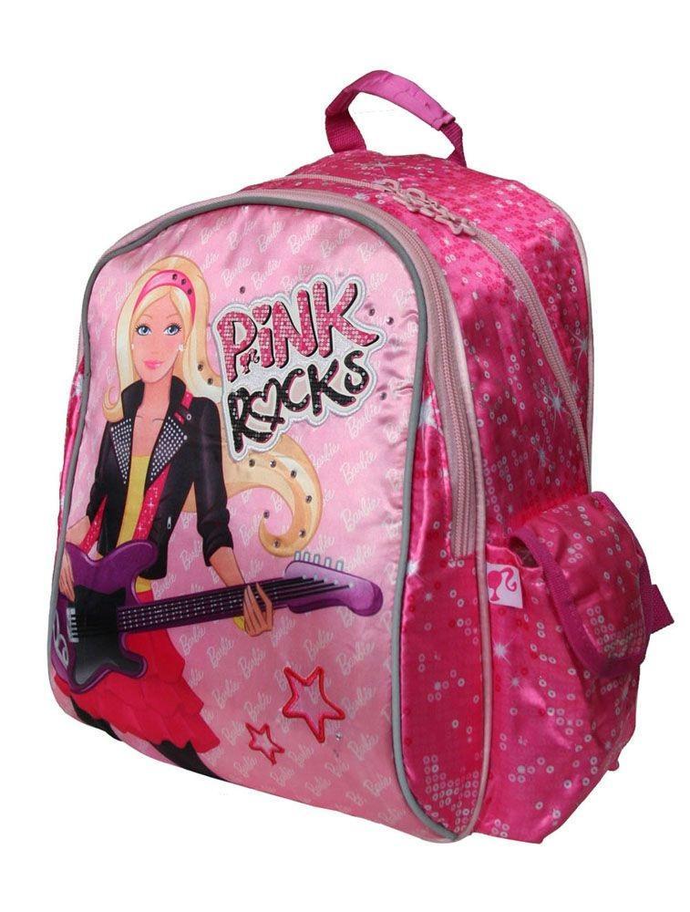 Рюкзак, мягкая спинка с вентиляционной сеткой Barbie72523WD Рюкзак, мягкая спинка с вентиляционной сеткой Barbie72523WDСпинка сделана из мягкого материала с вентиляционной сеткой. Рюкзак имеет текстильную ручку с резиновым захватом, вместительным фронтальный карман на молнии. и два боковых кармана: один с клапаном на липучке, второй карман из сетки с утягивающей резинкой (для бутылочки с напитком).