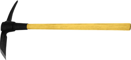 Кирка FIT, 910 мм391602 Кирка FIT, 910 мм391602Кирка FIT предназначена для разрыхления твердого грунта. Рабочая поверхность выполнена из штампованной инструментальной стали, а рукоятка - из дерева.