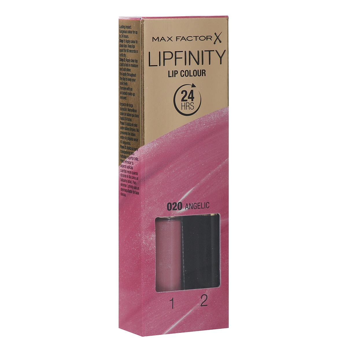 Max Factor Стойкая губная помада и увлажняющий блеск Lipfinity, тон №020 Angelic5010777139655 Max Factor Стойкая губная помада и увлажняющий блеск Lipfinity, тон №020 Angelic5010777139655Жидкая помада Lipfinity обеспечивает насыщенный цвет и оставляет ощущение мягкости на весь день.Новый аппликатор распределяет помаду ровным и тонким слоем.Формула базового покрытия сочетает в себе цвет, который буквально липнет к губам, и силиконовый компонент. Результат: стойкий цвет, который держится до 24 часов и сохраняет губы увлажненными и мягкими.Товар сертифицирован.