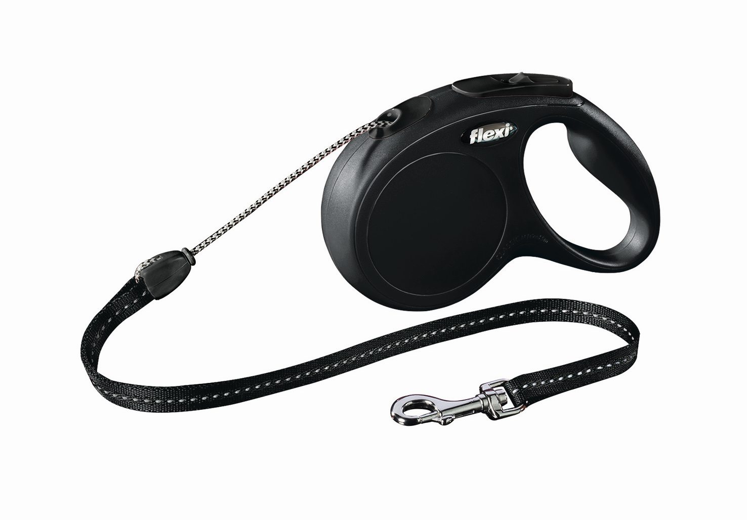 Поводок-рулетка Flexi Classic Basic S для собак до 12 кг, цвет: черный, 5 м0120710 Поводок-рулетка Flexi Classic Basic S для собак до 12 кг, цвет: черный, 5 м0120710Поводок-рулетка Flexi Classic Basic S изготовлен из пластика и нейлона. Подходит для собак весом до 12 кг. Тросовый поводок обеспечивает каждой собаке свободу движения, что идет на пользу здоровью и радует вашего четвероногого друга. Рулетка очень проста в использовании. Она оснащена кнопками кратковременной и постоянной фиксации. Ее можно оснастить мультибоксом для лакомств или пакетиков для сбора фекалий, LED подсветкой корпуса, своркой или ремнем с LED подсветкой. Поводок имеет прочный корпус, хромированную застежку и светоотражающие элементы.Длина поводка: 5 м. Максимальная нагрузка: 12 кг.Товар сертифицирован.