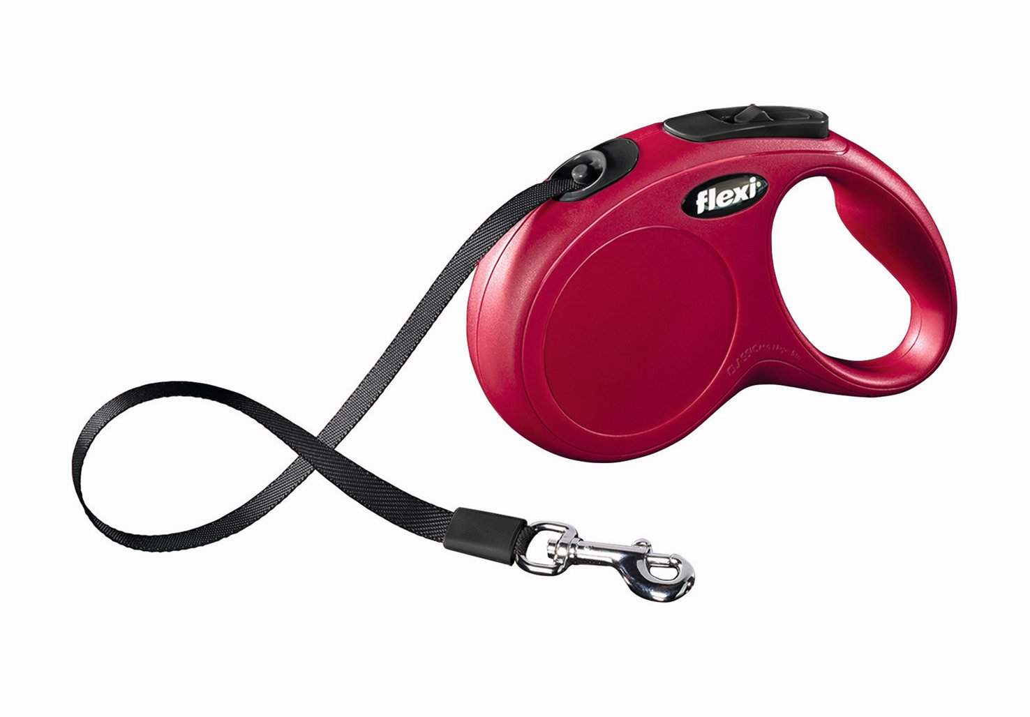 Поводок-рулетка Flexi Classic Compact M-L для собак до 50 кг, цвет: красный, 5 м0120710 Поводок-рулетка Flexi Classic Compact M-L для собак до 50 кг, цвет: красный, 5 м0120710Поводок-рулетка Flexi Classic Compact M-L изготовлен из пластика и нейлона. Полностью ременной поводок обеспечивает каждой собаке свободу движения, что идет на пользу здоровью и радует вашего четвероногого друга. Рулетка очень проста в использовании, оснащена кнопками кратковременной и постоянной фиксации. Ее можно оснастить - мультибоксом для лакомств или пакетиков для сбора фекалий, LED подсветкой корпуса, своркой или ремнем с LED подсветкой. Поводок имеет прочный корпус, хромированную застежку и светоотражающие элементы.Длина поводка: 5 м.Товар сертифицирован.