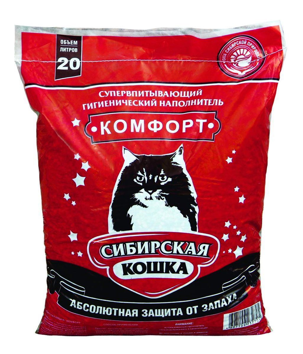 Наполнитель для кошачьих туалетов Сибирская Кошка Комфорт, 20 л0120710 Наполнитель для кошачьих туалетов Сибирская Кошка Комфорт, 20 л0120710Экологически чистый супервпитывающий наполнитель для кошачьих туалетовСибирская Кошка Комфорт производится из опоки - легкой, твердой, кремнистойсильно-тонко-пористой горной породы, богатой (до 97%) аморфным кремнеземом,с примесью песка и глинистых частиц. Опока - сильный адсорбент. Полностьюпоглощает все неприятные запахи, подавляет рост бактерий и другихмикроорганизмов. Быстро впитывает влагу. Не образует никаких комков и грязи,поэтому не требуется ежедневного ухода за кошачьим туалетом. Состав: опока (горная порода). Объем: 20 л.Товар сертифицирован.