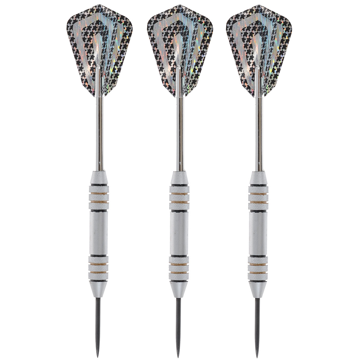 Набор дротиков Bulls Pallas-Steeldart, 24 г, 3 шт12453 Набор дротиков Bulls Pallas-Steeldart, 24 г, 3 шт12453Набор дротиков Bulls Pallas-Steeldart выполнен из высококачественной латуни, хрома и стали с палладиевым покрытием. Набор предназначен для игры в классический дартс. Комплект состоит из трех дротиков. Оперение дротика выполнено из нейлона. Игра в дартс развивает меткость, глазомер, реакцию, мелкую моторику и чувство соперничества. А с набором дротиков Bulls Pallas-Steeldart играть будет в двойне приятнее!Возврат товара возможен только при наличии заключения сервисного центра. Время работы сервисного центра:Пн-чт: 10.00-18.00 Пт: 10.00- 17.00 Сб, Вс: выходные дни Адрес: ООО ГАТО, 121471, г.Москва, ул. Петра Алексеева, д 12., тел. (495)232-4670, gato@gato.ru