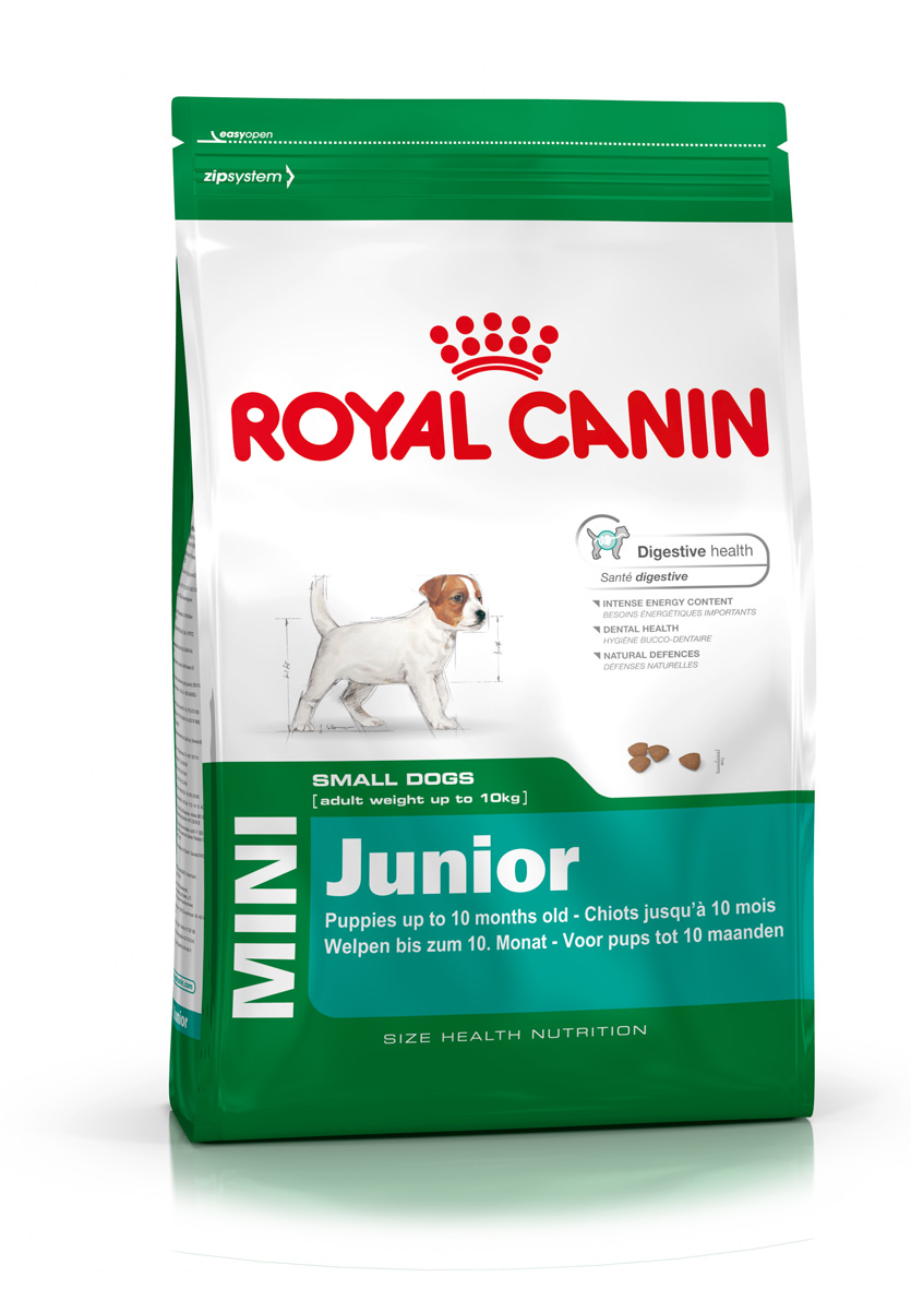 Корм сухой Royal Canin Mini Junior, для щенков мелких пород в возрасте от 2 до 10 месяцев, 4 кг0120710 Корм сухой Royal Canin Mini Junior, для щенков мелких пород в возрасте от 2 до 10 месяцев, 4 кг0120710Сухой корм Royal Canin Mini Junior является полнорационным кормом для щенков мелких собак (вес взрослой собаки от 1 до 10 кг) в возрасте до 10 месяцев.Особенности корма Royal Canin Mini Junior:Укрепляет иммунную защиту;Способствует прекрасному аппетиту щенка;Обеспечивает хорошую работу пищеварения;Крокеты обладают оптимальной текстурой и адаптированы к маленьким зубам.Состав: дегидратированные белки животного происхождения (птица), рис, животные жиры, изолят растительных белков, кукуруза, свекольный жом, кукурузная мука, гидролизат белков животного происхождения, кукурузная клейковина, соевое масло, рыбий жир, минеральные вещества, фруктоолигосахариды, гидролизат дрожжей (источник мaннановых олигосахаридов), экстракт бархатцев прямостоячих (источник лютеина).Пищевые добавки на 1 кг: витамин А 17300 МЕ, витамин D3 1000 МЕ, железо 43 мг, йод 3,4 мг, марганец 56 мг, цинк 186 мг, селен 0,07 мг, триполифосфат натрия 3,5 г, консервант, антиокислители. Питательные вещества: белки 31%, жиры 20%, минеральные вещества 6,8%, клетчатка 1,4%, медь 15 мг/кг.Товар сертифицирован.