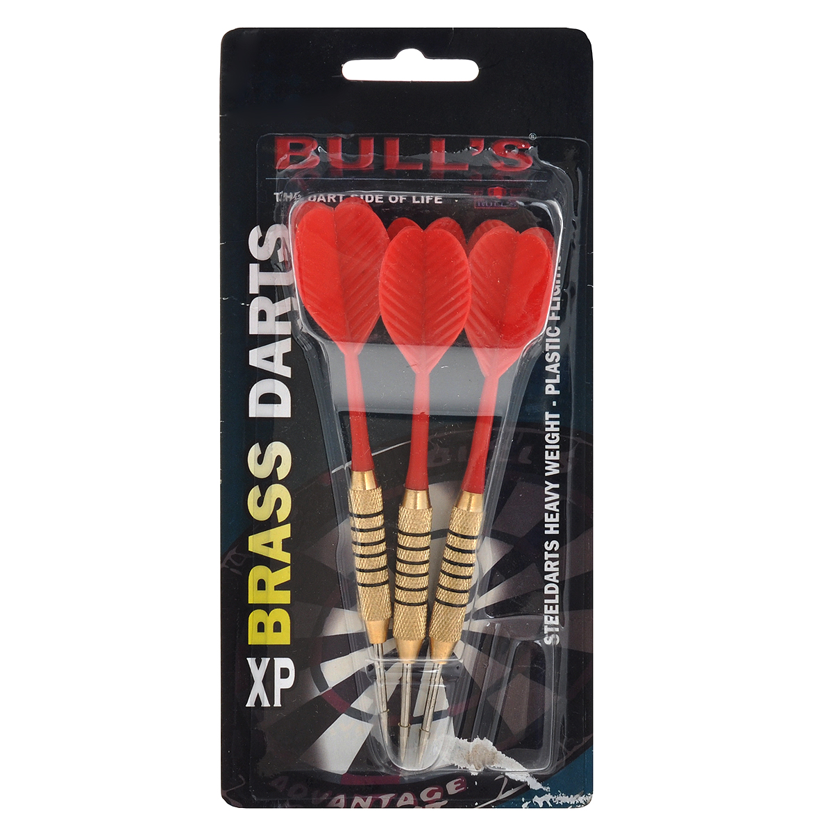 Набор дротиков Bulls XP Steeldart, цвет: красный, золотистый, 14 г, 3 шт10990 Набор дротиков Bulls XP Steeldart, цвет: красный, золотистый, 14 г, 3 шт10990Набор дротиков Bulls XP Steeldart выполнен из высококачественной латуни и стали и предназначен для игры в дартс для новичков. Комплект состоит из трех дротиков. Оперение дротика цельное с хвостовиком и выполнено из нейлона. Игра в дартс развивает меткость, глазомер, реакцию, мелкую моторику и чувство соперничества. А с набором дротиков Bulls XP Steeldart играть будет в двойне приятнее!Возврат товара возможен только при наличии заключения сервисного центра. Время работы сервисного центра:Пн-чт: 10.00-18.00 Пт: 10.00- 17.00 Сб, Вс: выходные дни Адрес: ООО ГАТО, 121471, г.Москва, ул. Петра Алексеева, д 12., тел. (495)232-4670, gato@gato.ru