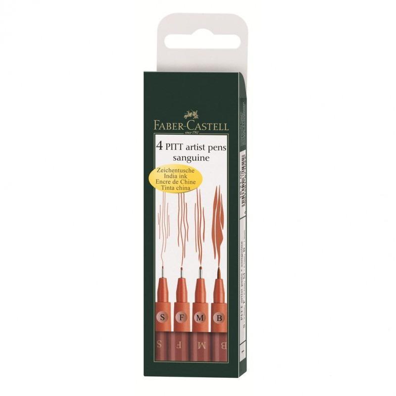 Капиллярные ручки PITT® ARTIST PEN, набор типов, сангина, в футляре, 4 шт72523WD Капиллярные ручки PITT® ARTIST PEN, набор типов, сангина, в футляре, 4 шт72523WDВид ручки: капиллярная.Материал: пластик и сталь.