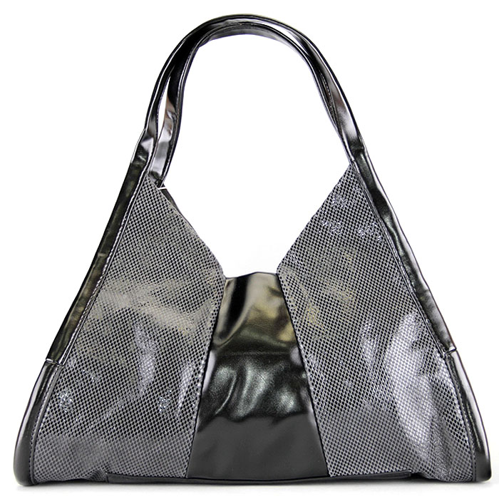 Сумка женская Leighton, цвет: черный, серый. 550222-12/29A/5760/5320ML597BUL/D Сумка женская Leighton, цвет: черный, серый. 550222-12/29A/5760/5320ML597BUL/DОригинальная женская сумка Leighton изготовлена из искусственной кожи. Лицевая сторона оформлена вставками с узором, имитирующим змеиную кожу. Изделие закрывается на застежку-молнию. Внутри - два кармана, закрывающихся на застежки-молнии, два накладных кармана для мелочей и телефона. Изделие упаковано в фирменный чехол.Стильная фактура кожи и модный дизайн сумки не оставят равнодушной настоящую модницу.