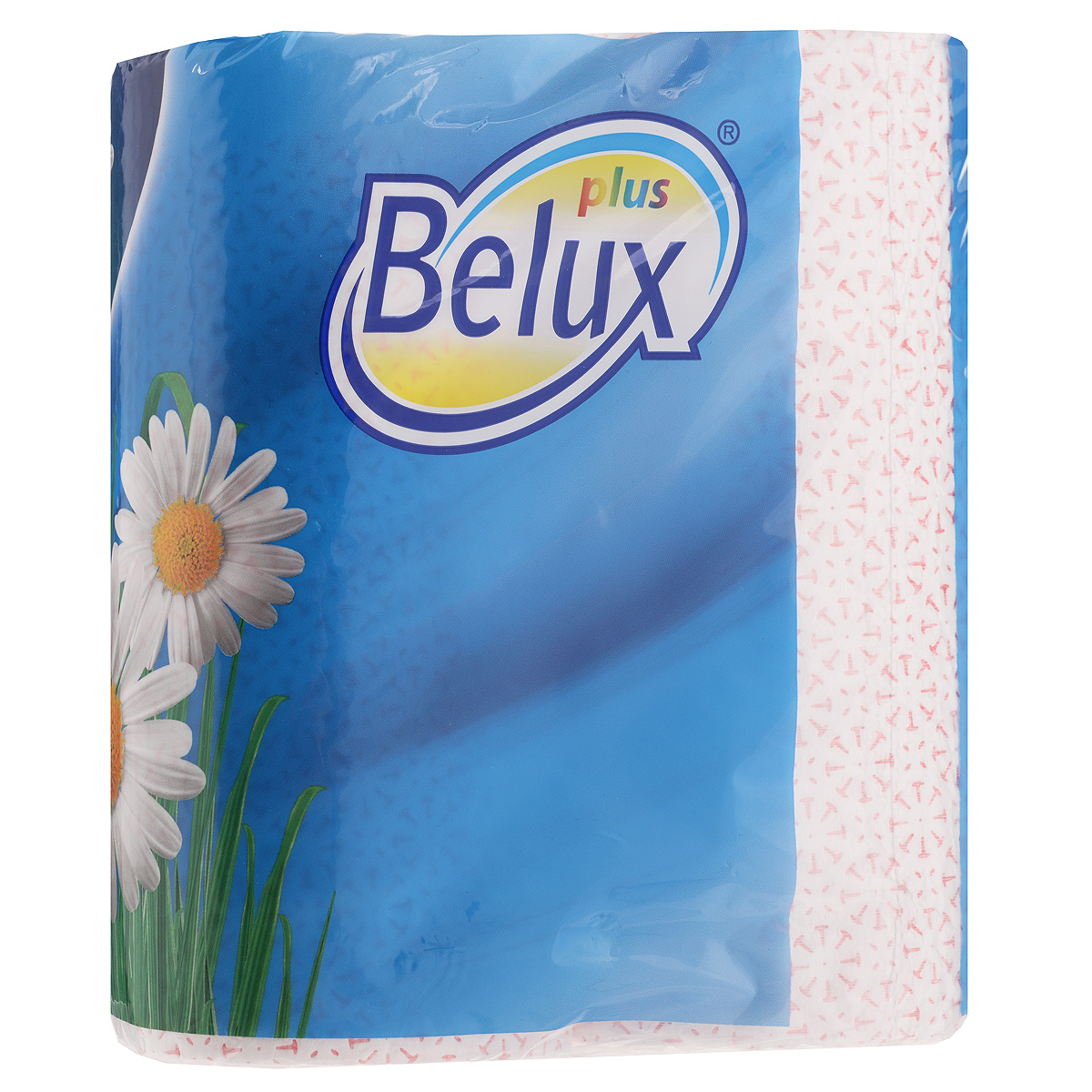 Полотенца кухонные бумажные Belux, двухслойные, цвет: белый, розовый, 2 рулона полотенца кухонные maneki полотенца кухонные бумажные sumi e 2 слоя 60 л белые 2 рулона упаковка