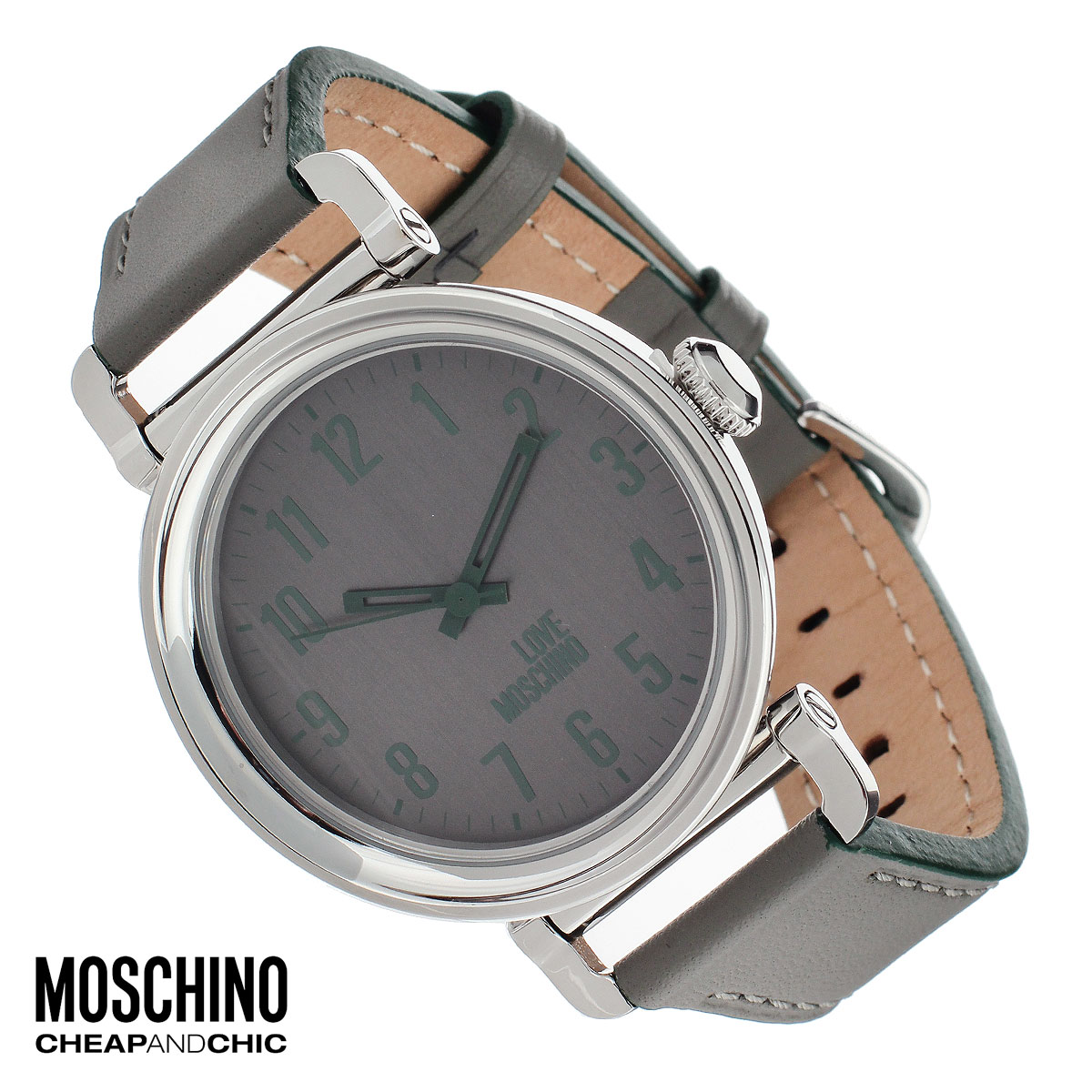 Часы женские наручные Moschino, цвет: серый. MW0451BM8434-58AE Часы женские наручные Moschino, цвет: серый. MW0451BM8434-58AEНаручные часы от известного итальянского бренда Moschino - это не только стильный и функциональный аксессуар, но и современные технологи, сочетающиеся с экстравагантным дизайном и индивидуальностью. Часы Moschino оснащены кварцевым механизмом. Корпус выполнен из высококачественной нержавеющей стали. Циферблат с арабскими цифрами оформлен надписью “Love Moschino” и защищен минеральным стеклом. Часы имеют три стрелки - часовую, минутную и секундную. Ремешок часов выполнен из натуральной кожи и имеет классическую застежку. Часы упакованы в фирменную металлическую коробку с логотипом бренда. Часы Moschino благодаря своему уникальному дизайну отличаются от часов других марок своеобразными циферблатами, функциональностью, а также набором уникальных технических свойств.Каждой модели присуща легкая экстравагантность, самобытность и, безусловно, великолепный вкус. Характеристики:Диаметр циферблата: 3,6 см.Размер корпуса: 4,5 см х 4,5 см х 1 см.Длина ремешка (с корпусом): 26,5 см.Ширина ремешка: 2 см.
