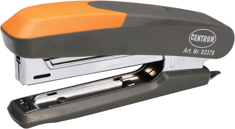 Centrum Степлер Ergonomic Line для скоб №10FS-36052 Centrum Степлер Ergonomic Line для скоб №10FS-36052Удобный и практичный степлер Centrum - незаменимый офисный инструмент. Он выполнен из пластика с металлическим механизмом. Степлеру подходят скобы № 10; он способен прошить до 12 листов бумаги.Степлер Centrum гарантирует стабильную и качественную работу в течение долгого времени.
