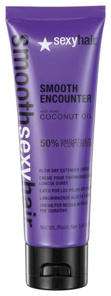 Sexy Hair Крем для волос Smooth Encounter, разглаживающий, 30 млSM-38SE01 Sexy Hair Крем для волос Smooth Encounter, разглаживающий, 30 млSM-38SE01Содержит витамины Е и К из кокосового масла. Не утяжеляет волосы. Укрощает пушащиеся, непослушные, вьющиеся и мультитекстурные волосы. Не содержит солей, может использоваться на волосах после кератинового или химического выпрямления, так же подходит для наращённых волос. Усовершенствованная формула быстро впитывается, закрывает слои кутикулы, обеспечивая контроль, управляемость и оптимальное скольжение. Защищает от термического воздействия. Помогает сократить время сушки и позволяет укладке держаться дольше. Товар сертифицирован.