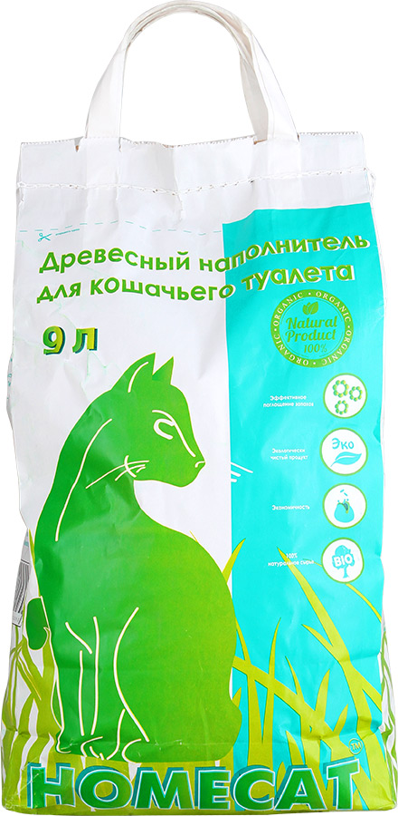 Наполнитель для кошачьего туалета Homecat, древесный, 9 л0120710 Наполнитель для кошачьего туалета Homecat, древесный, 9 л0120710Наполнитель для кошачьего туалета Homecat изготовлен из 100% древесины хвойных пород. Натуральный древесный наполнитель не содержит вредных химических ароматизаторов, красителей, канцерогенов и аллергенов, как для людей, так и для кошек и других домашних животных. Состав: древесина хвойных пород. Диаметр гранулы: 6 мм. Влажность: менее 8%.