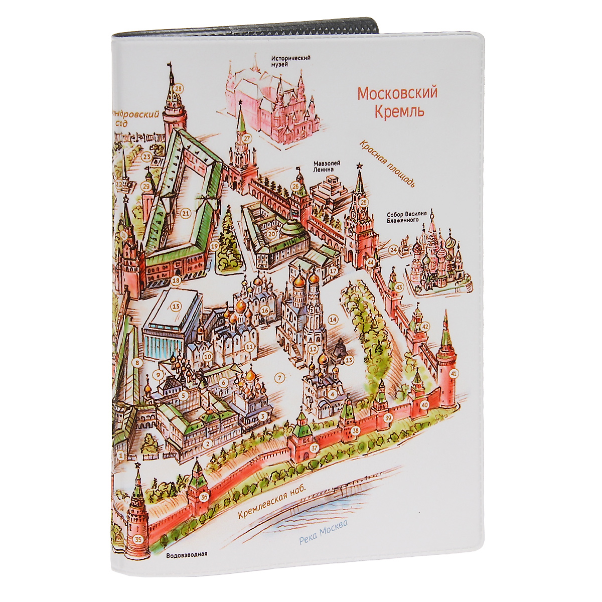 Обложка для автодокументов Московский Кремль. AUTOZAM299BV.1.-3.red/V.30.-3.red Обложка для автодокументов Московский Кремль. AUTOZAM299BV.1.-3.red/V.30.-3.redОбложка для автодокументов Mitya Veselkov Московский Кремль изготовлена из прочного ПВХ белого цвета и оформлена изображением карты Московского Кремля. На внутреннем развороте имеются съемный блок из шести прозрачных файлов из мягкого пластика для водительских документов, один из которых формата А5, а также два боковых кармашка для визиток или банковских карт.Стильная обложка не только поможет сохранить внешний вид ваших документов и защитит их от грязи и пыли, но и станет аксессуаром, который подчеркнет вашу яркую индивидуальность.