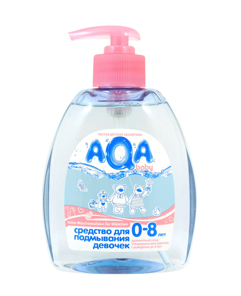 AQA baby Средство для подмывания девочек, от 0 до 8 лет, 300 мл9 AQA baby Средство для подмывания девочек, от 0 до 8 лет, 300 мл9Средство для подмывания девочек учитывает особенности вагинальной микрофлоры, очень неустойчивой и незащищенной в данный возрастной период. Уникальный состав с полезным пребиотиком регулирует баланс, восстанавливая естественное равновесие и соотношение микрофлоры. Мягко очищает, не нарушая естественный рН-баланс интимной зоны у маленьких девочек. Экстракты ромашки, лаванды и календулы обладают выраженным антибактериальным и противовоспалительным действием. Средство для подмывания девочек AQA baby разработано при сотрудничестве с детскими гинекологами специально для ухода и очищения интимной зоны данного возрастного периода и полностью учитывает все особенности. 100% безопасно: не содержит SLES, SLS, парабенов, феноксиэтанола, формальдегида, продуктов нефтепереработки. Без красителей, не тестируется на животных. Товар сертифицирован.