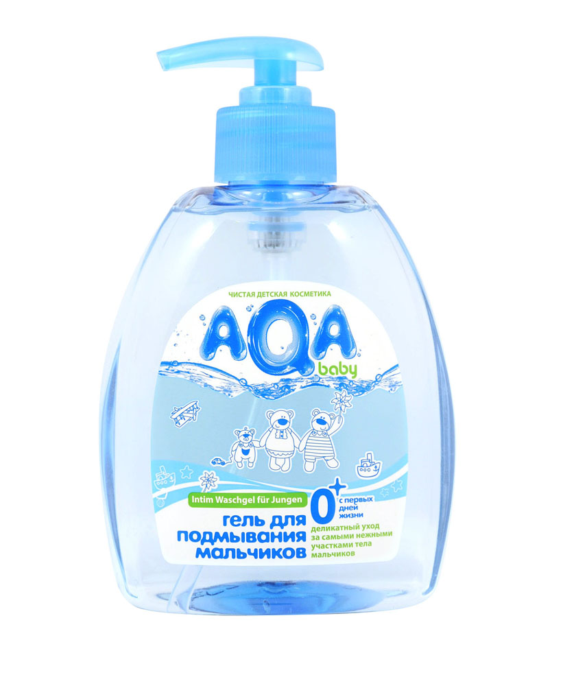AQA baby Гель для подмывания мальчиков, с первых дней жизни, 300 млFS-00897 AQA baby Гель для подмывания мальчиков, с первых дней жизни, 300 млFS-00897Гель специально разработан для ежедневного подмывания мальчиков с первых дней жизни. Мягкие компоненты деликатно очищают нежную кожу интимной зоны. Бисаболол и аллантоин обладают выраженным противовоспалительным и успокаивающим действием. Не содержит SLES, SLS, парабенов, феноксиэтанола, формальдегида, продуктов нефтепереработки. Гипоаллергенно. Без красителей. Используется с рождения.Гель для подмывания подходит для мальчиков, перенесших процедуру обрезания.Товар сертифицирован.
