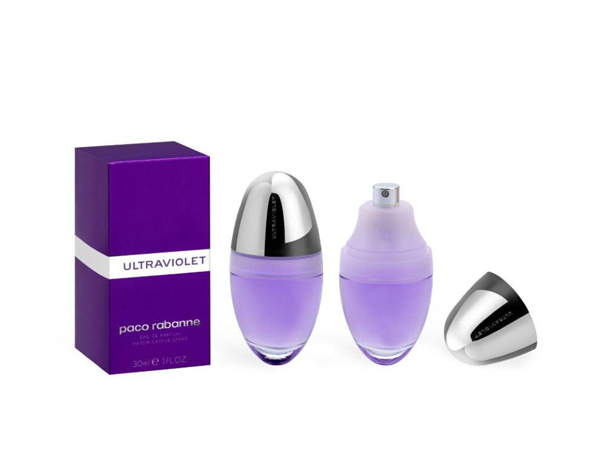 Paco Rabanne Парфюмерная вода Ultraviolet, женская, 30 мл1301210 Paco Rabanne Парфюмерная вода Ultraviolet, женская, 30 мл1301210Жизнь сегодня – это движение. Аромат Ultraviolet от Paco Rabanne идеально иллюстрирует современную жизнь. Совершенно инновационный, этот аромат сопровождает женщину в движении, такой же интенсивный и уверенный, как она сама. Свежий перец, японский османтус и aмбра – эти ноты смешиваются и сливаются воедино, искрятся в воздухе и окутывают кожу каждой женщины чувственной аурой.Верхняя нота: Ямайский красный перец, черника.Средняя нота: Османтус, жасмин самбак.Шлейф: Абсолю мадагаскарской ванили, серая амбра.Ямайский красный перец, черника - яркие неземные аккорды аромата.