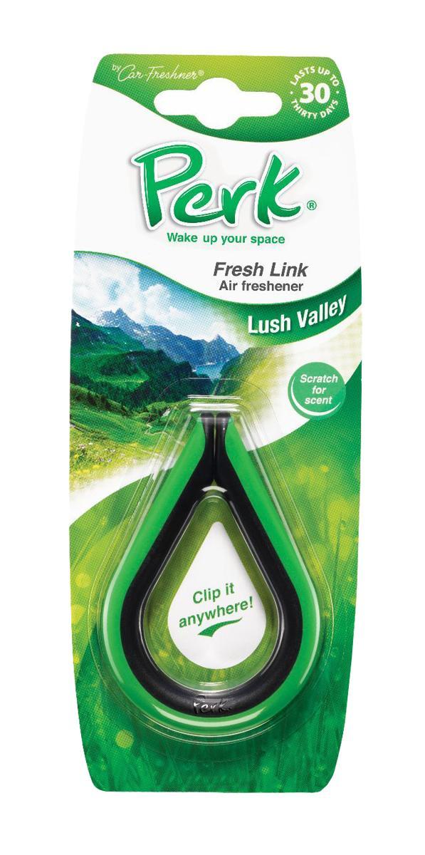 Ароматизатор-клипса Perk Долина (Lush Valley)CA-3505 Ароматизатор-клипса Perk Долина (Lush Valley)CA-3505Ароматизатор-клипса Perk Абсолют предназначен для придания вашему автомобилю, дому или даче - неповторимого стойкого и изысканного аромата. Ароматизатор представляет собой клипсу. Клипса, наполненную парфюмерной композицией, можно подвесить в любом удобном для вас месте.Характеристики:Состав:полимеры, не токсичные отдушки Размер клипсы:8 см х 6 см х 1 см. Размер упаковки:19 см х 7,5 см х 1 см.