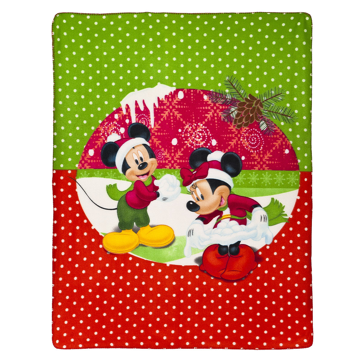 Плед флисовый новогодний Disney Микки и Минни, 130 х 160 см531-105 Плед флисовый новогодний Disney Микки и Минни, 130 х 160 см531-105Мягкий и уютный плед Disney Микки и Минни, изготовленный из флиса, согреет в прохладные вечера и сделает ваш дом уютным. Плед не скатывается и не вызывает аллергии, легко стирается и быстро сохнет. Изделие оформлено новогодним принтом и красочным изображением Микки и Минни Маус. Плед хорошо впишется в интерьер детской и создаст атмосферу гармонии и уюта. Пледом можно уютно укрыться дома или взять с собой в путешествие.