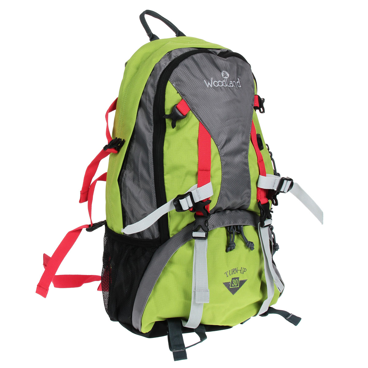 Рюкзак WoodLand Turn-Up 30, цвет: зеленый, серый1125040 Рюкзак WoodLand Turn-Up 30, цвет: зеленый, серый1125040Рюкзак WoodLand Turn-Up 30 будет вашим верным спутником в ежедневных поездках. Функциональный дизайн приятно удивит вас. Бесчисленные карманы, в том числе, встроенный органайзер, помогут удобно разместить необходимые вещи. Компрессионные стяжки позволяют регулировать объем и балансировать вес уложенного рюкзака.Особенности рюкзака:Два входа в основное отделение.Диафрагма типа кулиска, перекрывается затягиванием шнура и фиксируется стоппером.Фронтальный карман с органайзером и дополнительным отделением.Кармашки для мелочей в крыльях поясного ремня.S-образные лямки.Грудная стяжка с резиновым компенсатором.Пластиковая фурнитура YKK.