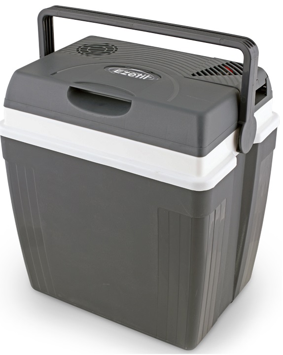 Автохолодильник Ezetil Electric Cooler E 27 N 12V LCD, цвет: серый, 27 л790009 Автохолодильник Ezetil Electric Cooler E 27 N 12V LCD, цвет: серый, 27 л790009Автохолодильник Ezetil Electric Cooler E 27 N 12V LCD работает от прикуривателя автомобиля (12 Вольт). Отличительной чертой модели является LCD дисплей, на котором отображается внутренняя и внешняя температура, также есть функция часов. Корпус автохолодильника изготовлен из специального ударопрочного пластика. Внутренняя камера изготовлена из пищевого пластика и не имеет запаха, для охлаждения продуктов не используются токсичные вещества. Для повышения эффективности автохолодильника, а так же когда он не подключен к прикуривателю (например, на даче, на пикнике) внутрь автохолодильника можно поместить аккумуляторы холода (приобретаются отдельно). За счет их использования продлевается срок хранения продуктов. Особенности автохолодильника Ezetil Electric Cooler E 27 N 12V LCD: - Наличие фиксатора закрытого положения на крышке исключает выпадение содержимого камеры. - Отсек для хранения шнура питания и штекера прикуривателя (12В) находится в крышке.- Мощность потребления составляет 48 Ватт.- Дополнительный внутренний вентилятор.- Работает под любым углом наклона.- Уплотнительное резиновое кольцо в крышке уменьшает образование конденсата в холодильной камере.Автохолодильник Ezetil Electric Cooler E 27 N 12V LCD всегда сохранит ваши продукты, на даче, в походе, в долгом путешествии. Объем холодильника: 27 л.Питание: от сети 12 вольт. Размер автохолодильника внутренний (ШхВхД): 24,5 см х 43 см х 34 см. Размер автохолодильника внешний (ШхВхД): 28 см х 49 см х 39 см.