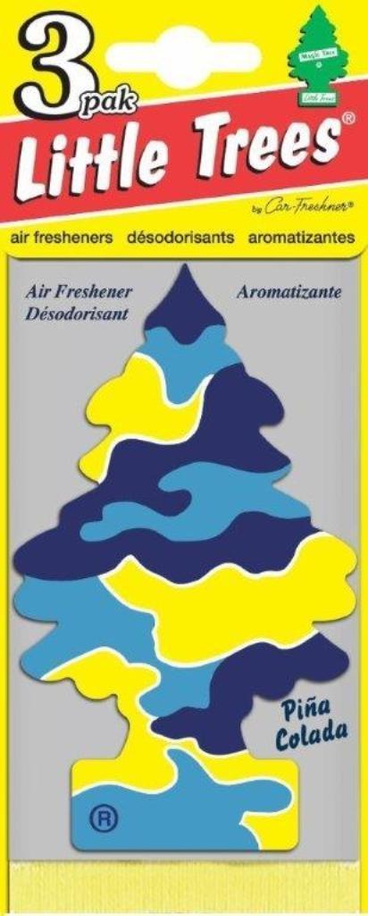 Набор ароматизаторов Car-Freshner Елочка Пина колада, 3 шт80621 Набор ароматизаторов Car-Freshner Елочка Пина колада, 3 шт80621Оригинальный ароматизатор сделан из высококапилярного качественного картона - что позволяет долго сохранять аромат и насыщенность красок изображения. Уникален по эффективности действия, насыщенности и стойкости запахаПовесьте ароматизатор в любом удобном месте - в салоне автомобиля, дома или в офисе - и получайте удовольствие! Характеристики:Материал: 100% спрессованная целлюлоза, полимеры, не токсичные отдушки. Размер упаковки: 19 см х 7,5 см х 1 см. Артикул:U3S-32005.