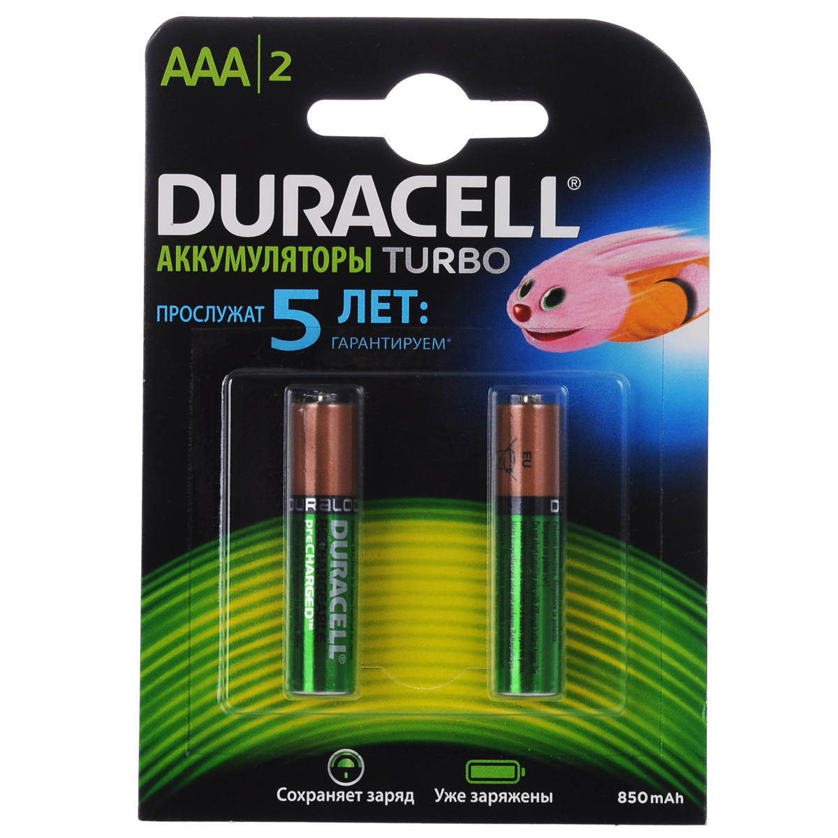 Аккумуляторы предзаряженные Duracell, тип ААА, 800 мАч, 2 шт2695 Аккумуляторы предзаряженные Duracell, тип ААА, 800 мАч, 2 шт2695Премиальные аккумуляторы Duracell сочетают в себе высокую мощность с уникальной технологией Duralock, позволяющей вашим батарейкам работать дольше от зарядки к зарядке. Они идеально подходят для устройств с высоким потреблением энергии и часто используемых гаджетов.Премиальные аккумуляторы Duracell подойдут устройствам с очень высоким уровнем потребления энергии, таким как цифровая камера или беспроводной игровой контроллер. Они оснащены уникальной технологией Duralock и гарантировано будут оставаться заряженными до 12 месяцев. Аккумуляторы гарантировано прослужат вам до 5 лет. Они продаются уже заряженными, потому вы можете начать их использование сразу же после приобретения.