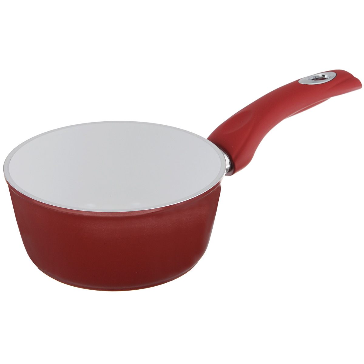 Ковш Bialetti с керамическим покрытием, цвет: красный, 1,2 л94672 Ковш Bialetti с керамическим покрытием, цвет: красный, 1,2 л94672Ковш Bialetti выполнен из жесткого анодированного алюминия с керамическим покрытием. Алюминий - металл прочнее стали, обладает отличными антипригарными свойствами, высокой теплопроводностью. Вам потребуется меньше времени и меньший температурный режим для готовки, т.к. эта посуда нагревается быстрее и сильнее, чем традиционная. Рукоятка специального дизайна удобна и комфортна в эксплуатации. Внешнее цветное покрытие устойчиво к воздействию высоких температур. Ковш предназначен для здорового и экологичного приготовления пищи. Пища не пригорает и не прилипает к стенкам. Абсолютно гладкая поверхность легко моется. При производстве посуды Bialetti не используются опасные для окружающей среды компоненты (такие как PFOA), имеющие длительный период распада. Продукцию Bialetti можно использовать на всех типах плит, кроме индукционной. Можно мыть в посудомоечной. Высота стенки: 7,5 см. Толщина стенки: 4 мм. Толщина дна: 4 мм. Длина ручки: 16,5 см. Диаметр основания: 16см.